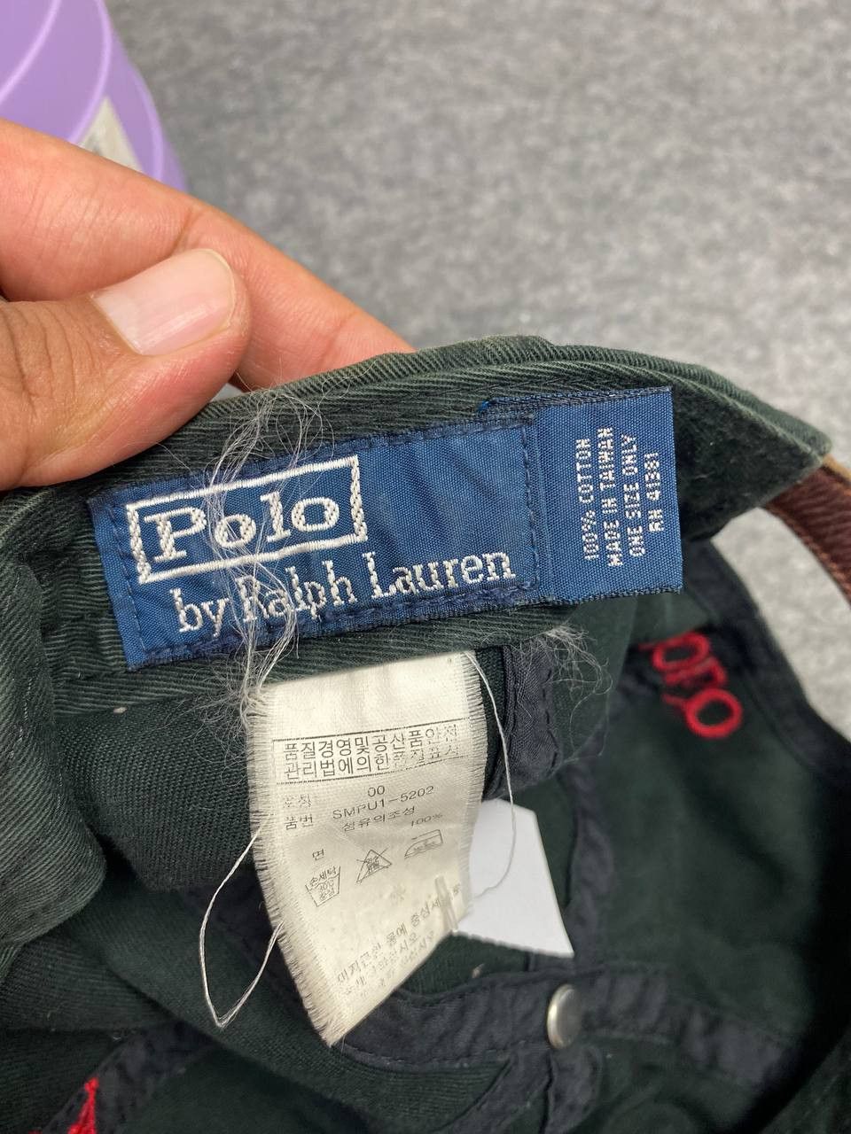 Polo Ralph Lauren vintage polo ralph lauren leather strap faded black Size ONE SIZE - 8 Thumbnail
