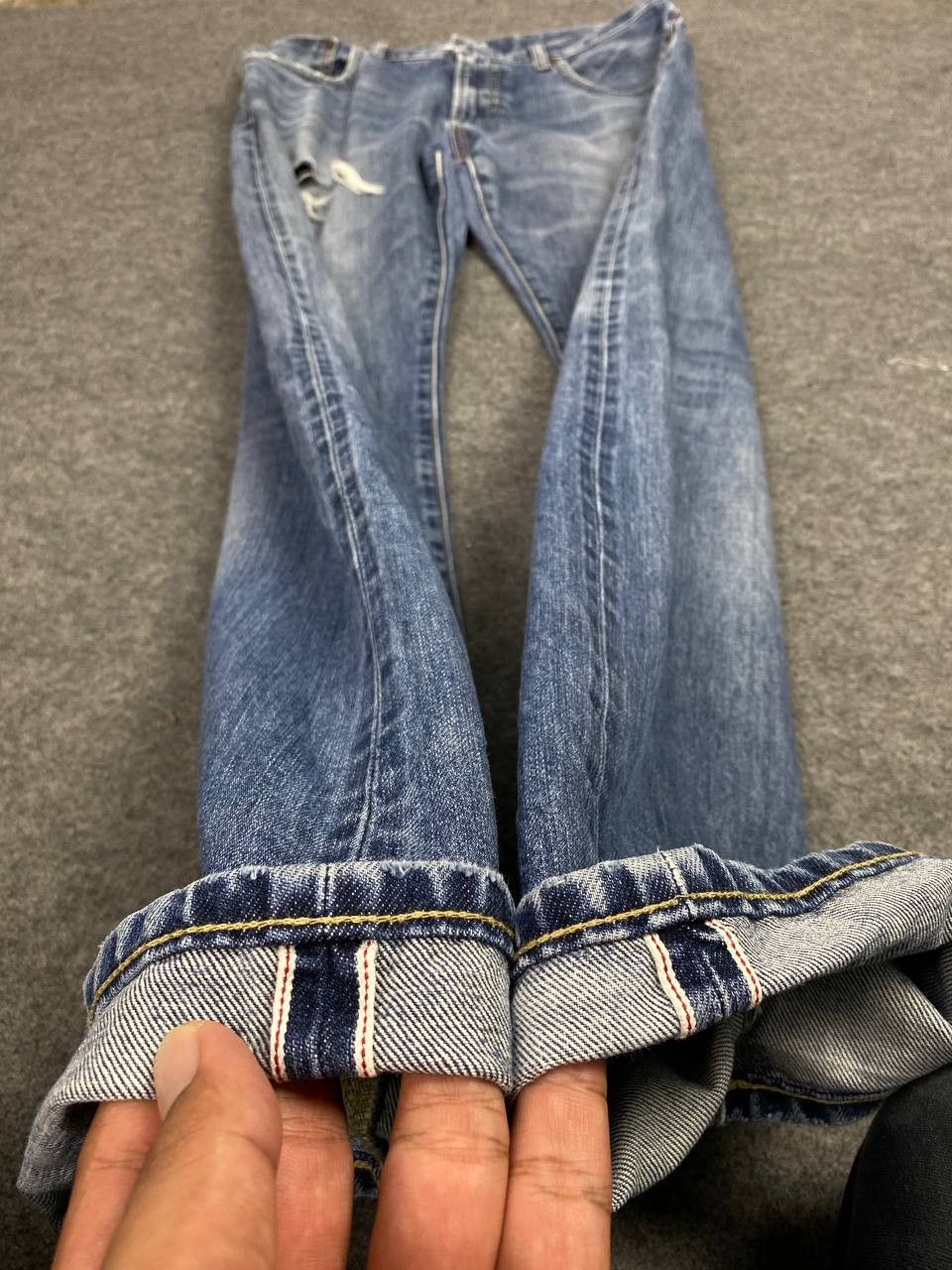 Japanese Brand uniqlo japanese brand selvedge distressed denim nice design Size US 34 / EU 50 - 12 Thumbnail