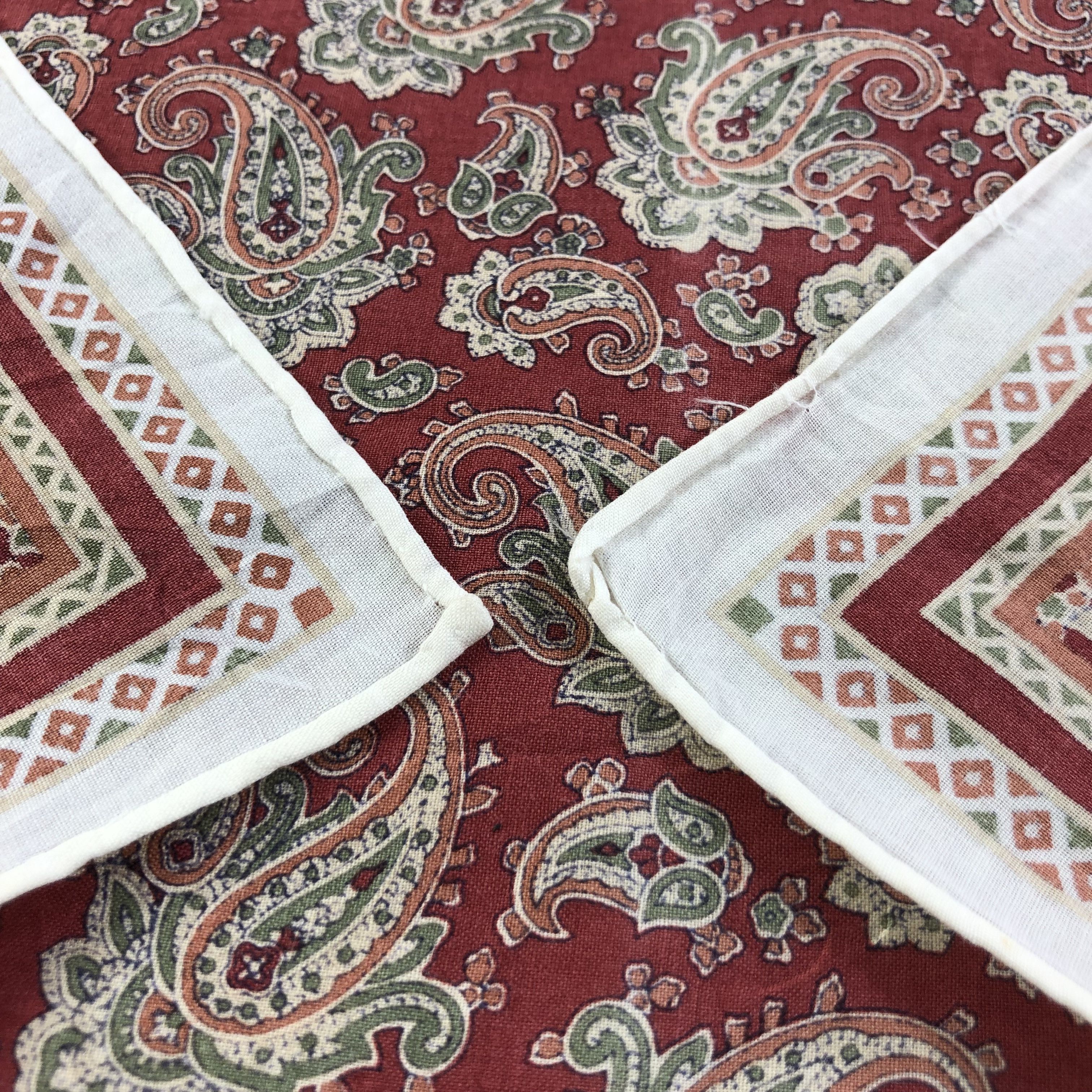 Alfred Dunhill Dunhill Paisley Handkerchief Neckerchief Bandana H2044 Size ONE SIZE - 5 Thumbnail