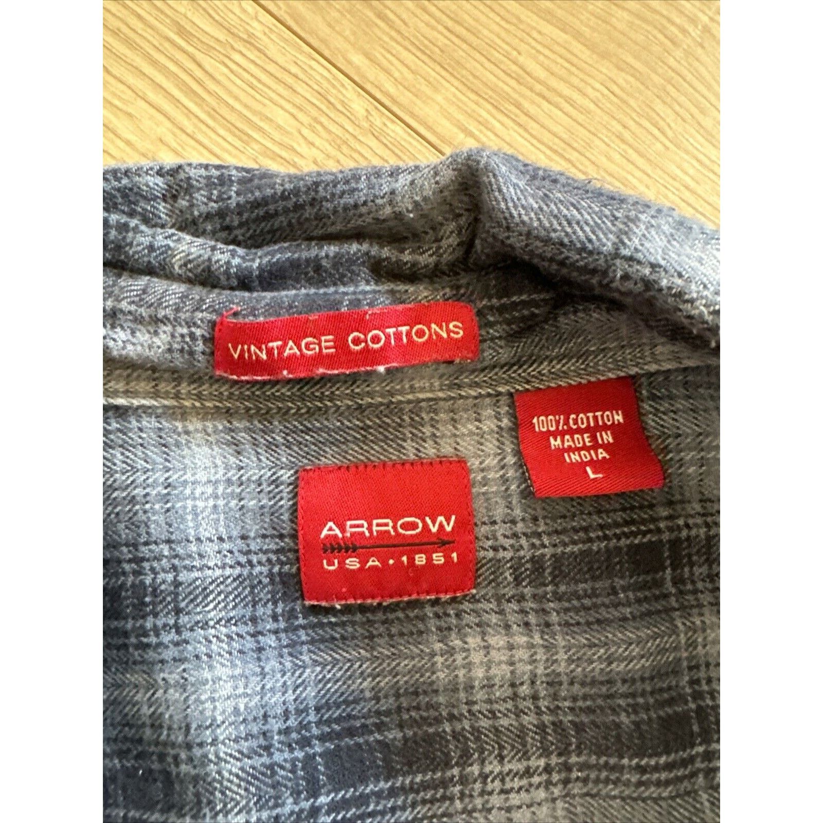 Arrow Vintage Cottons Arrow USA Men’s Size large Blue Size US L / EU 52-54 / 3 - 3 Thumbnail