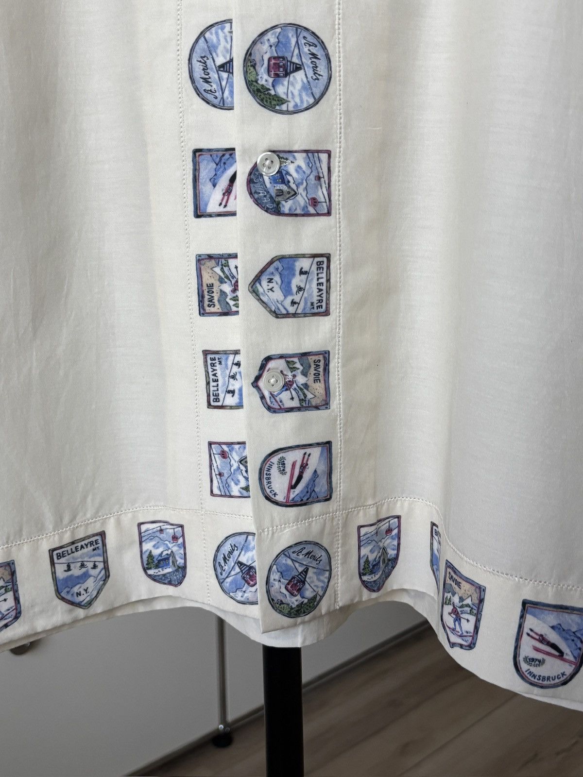 Bode BODE SILK SKI RESORT BUTTON UP SHIRT Size US XL / EU 56 / 4 - 3 Thumbnail