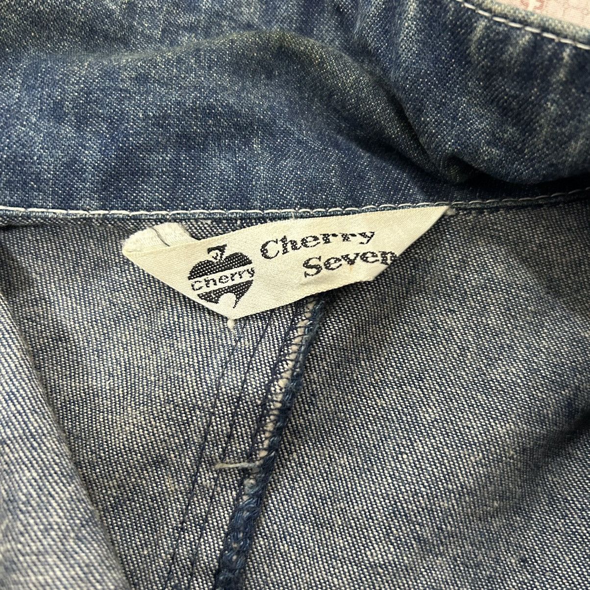 Vintage Vintage Cherry Seven 80s Oversize Embroidery Denim Jacket Size XL / US 12-14 / IT 48-50 - 11 Thumbnail