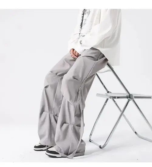 VIBE Trousers casual loose pants streetwear y2k Size US 30 / EU 46 - 6 Thumbnail