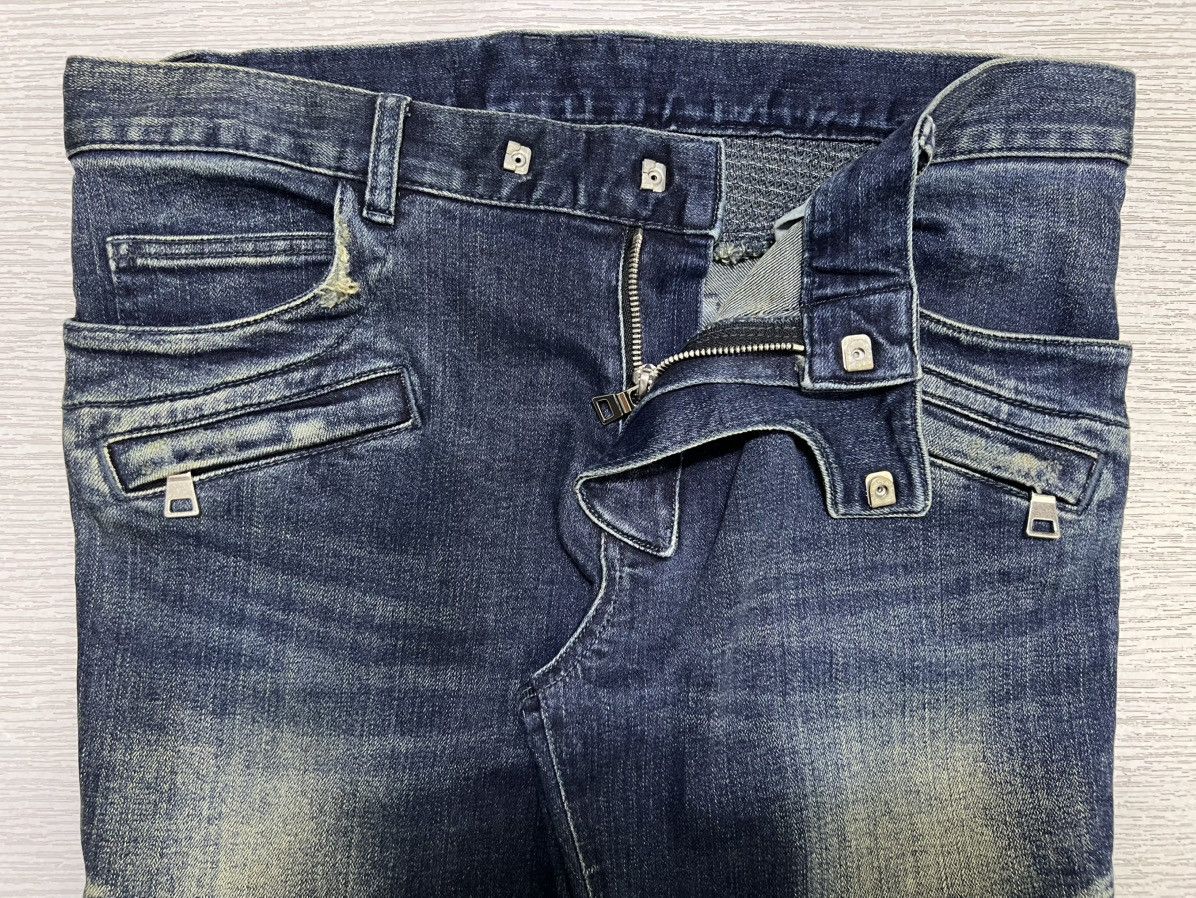 Balmain Balmain - Christophe Decarnin - Washed Biker Jeans Size US 30 / EU 46 - 9 Thumbnail