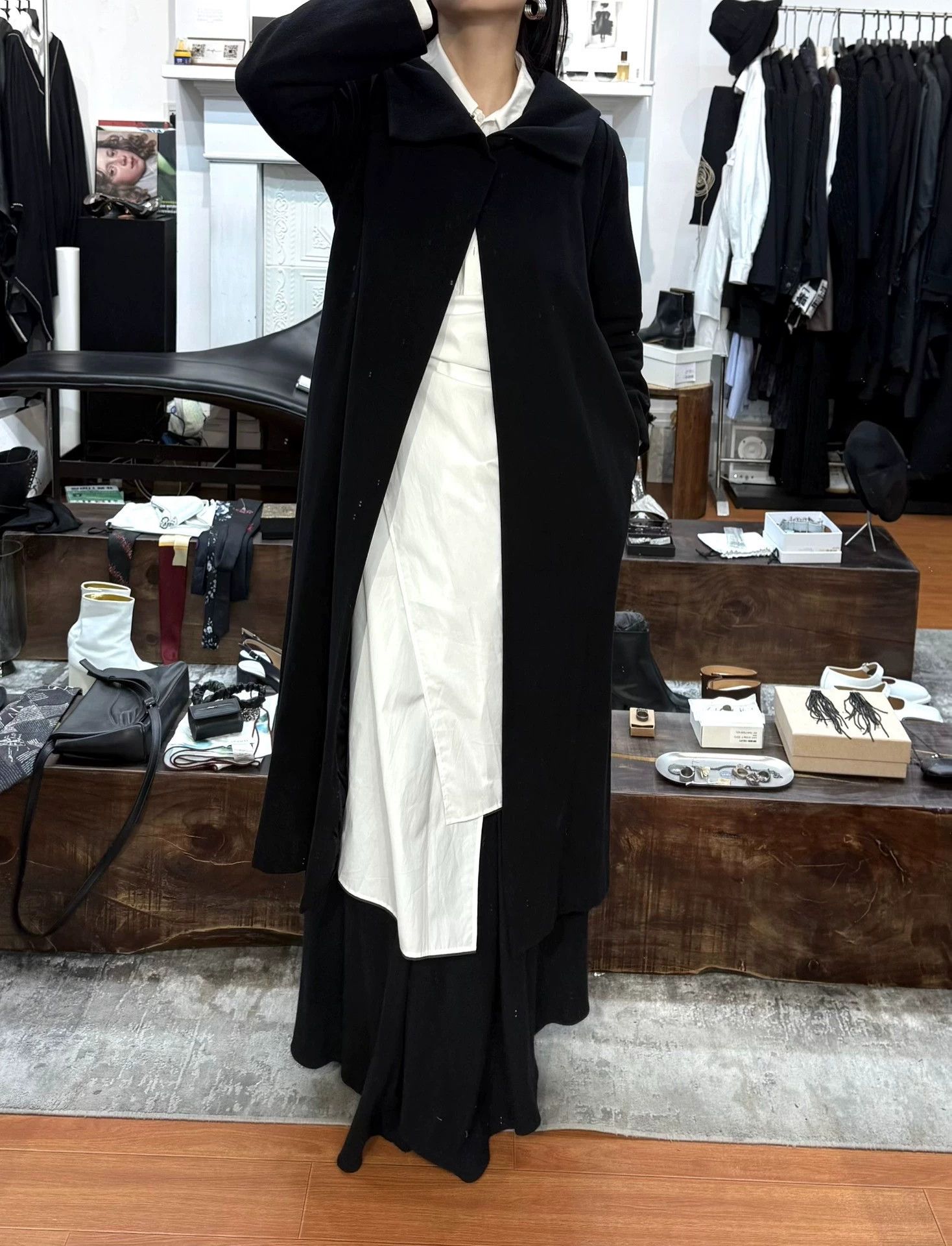 Yohji Yamamoto Yohji Yamamoto Hooded Cashmere Jacket Size 3 Size L / US 10 / IT 46 - 7 Thumbnail
