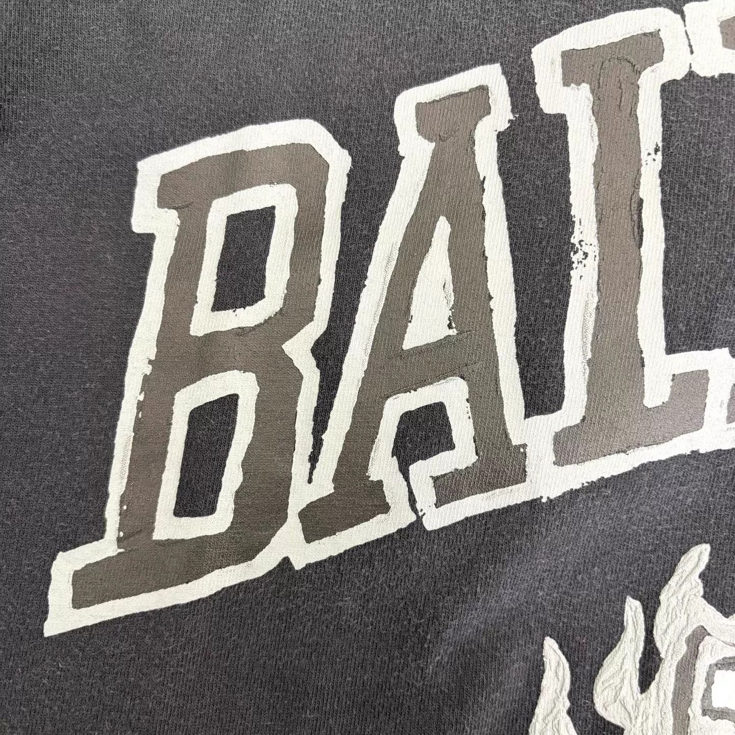 Balenciaga Balenciaga Black Logo Scissors Graffiti Crew Tee Size S / US 4 / IT 40 - 7 Thumbnail