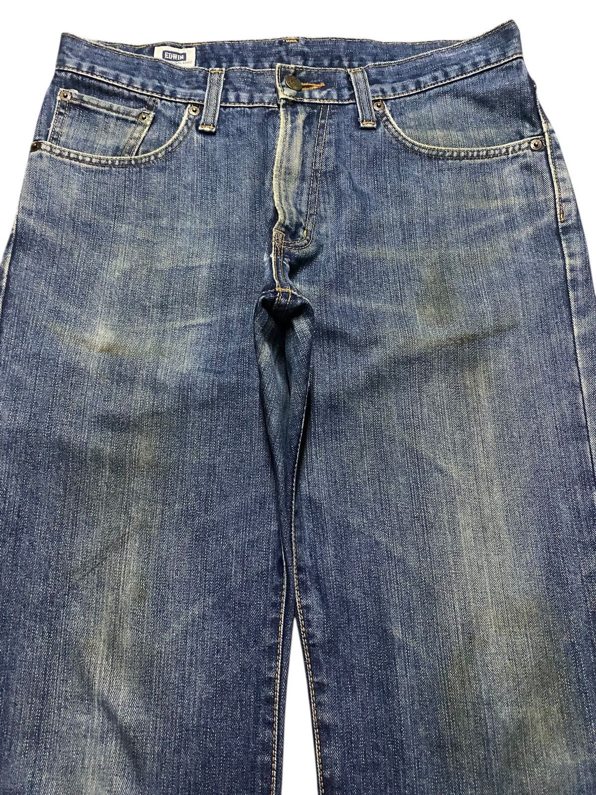 Junya Watanabe Vintage Japanese Brand Edwin 404 Grunge Distressed Loose Size US 34 / EU 50 - 3 Thumbnail