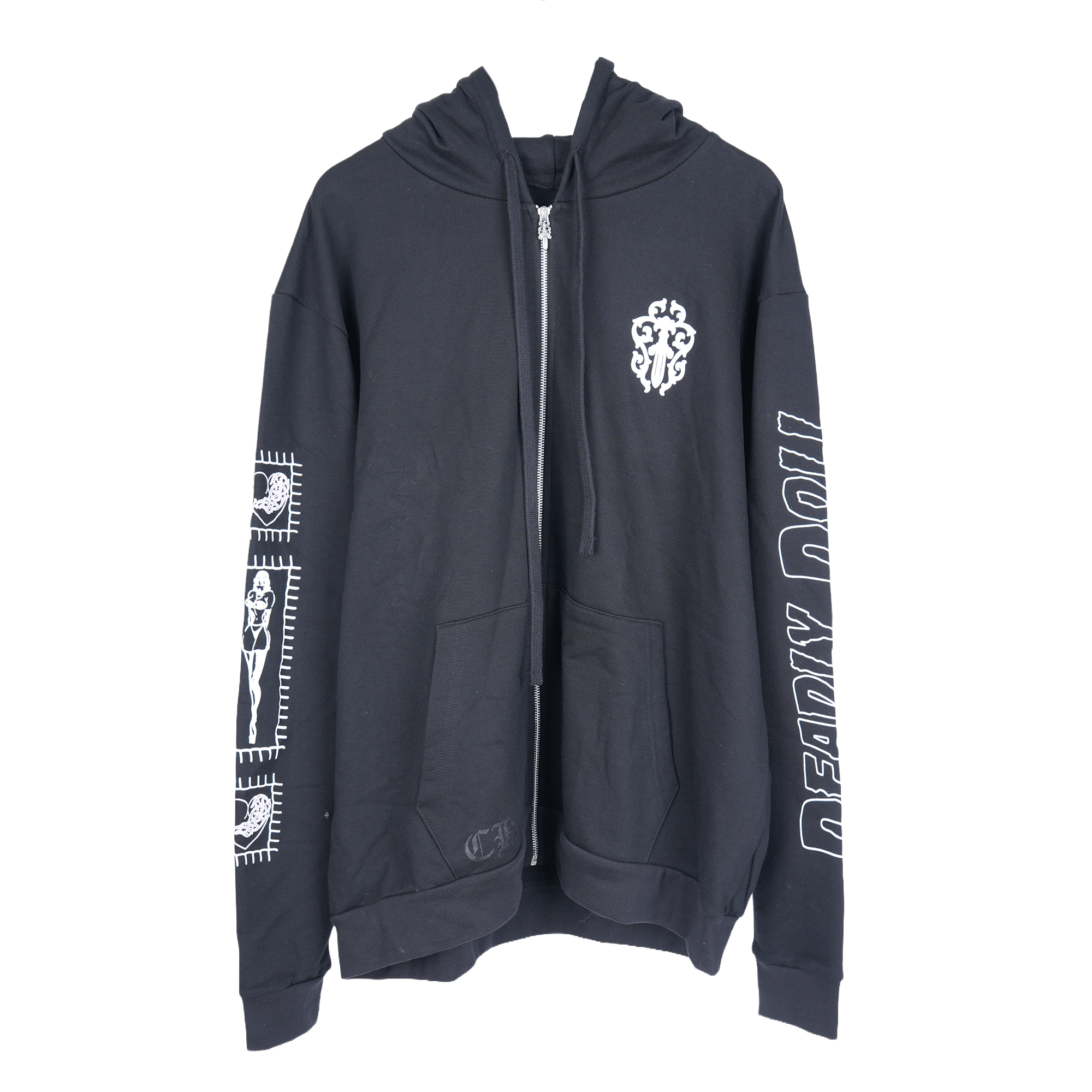 Chrome Hearts CHROME HEARTS DEADLY DOLL ZIP UP HOODIE Size US XL / EU 56 / 4 - 2 Thumbnail