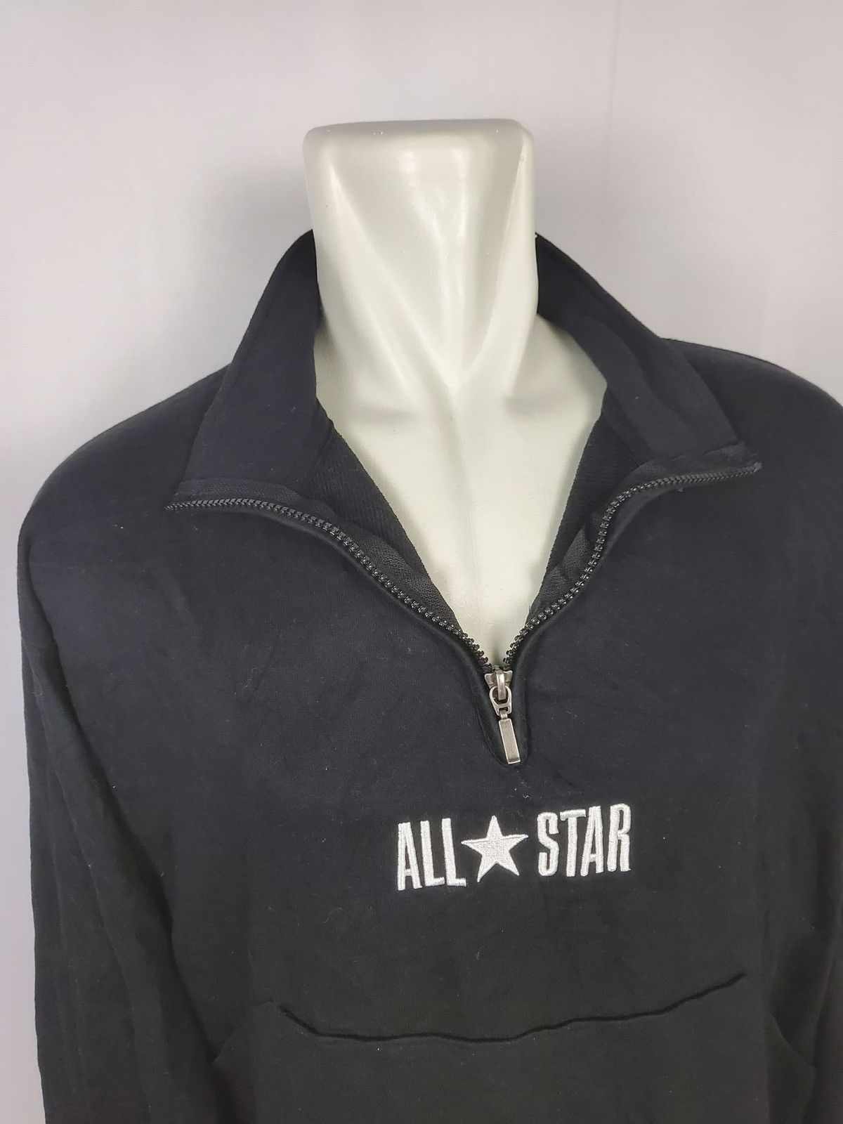 Converse × Vintage 90's CONVERSE ALL STAR ZIPPER JACKET Size US L / EU 52-54 / 3 - 3 Thumbnail