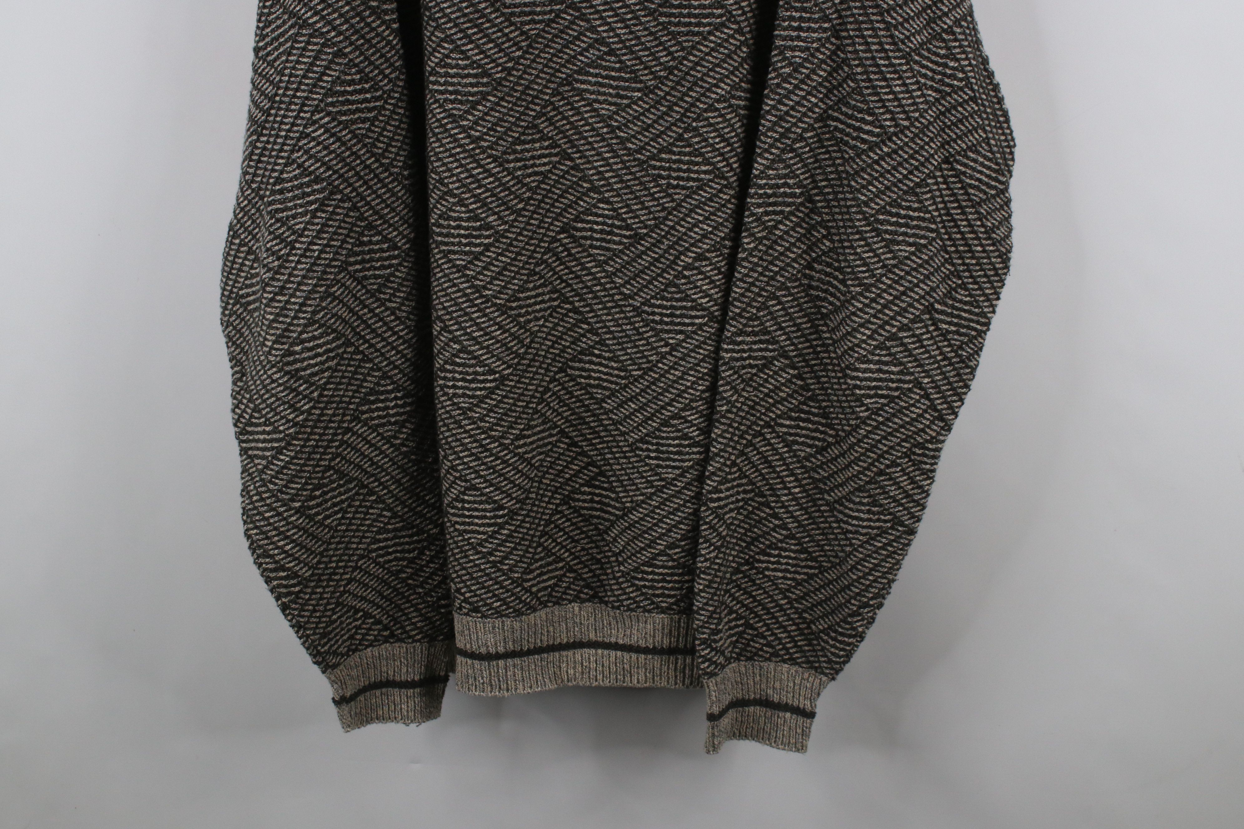 Vintage Vintage 90s Streetwear Cross Hatch Knit Dad Sweater USA Size US XL / EU 56 / 4 - 3 Thumbnail