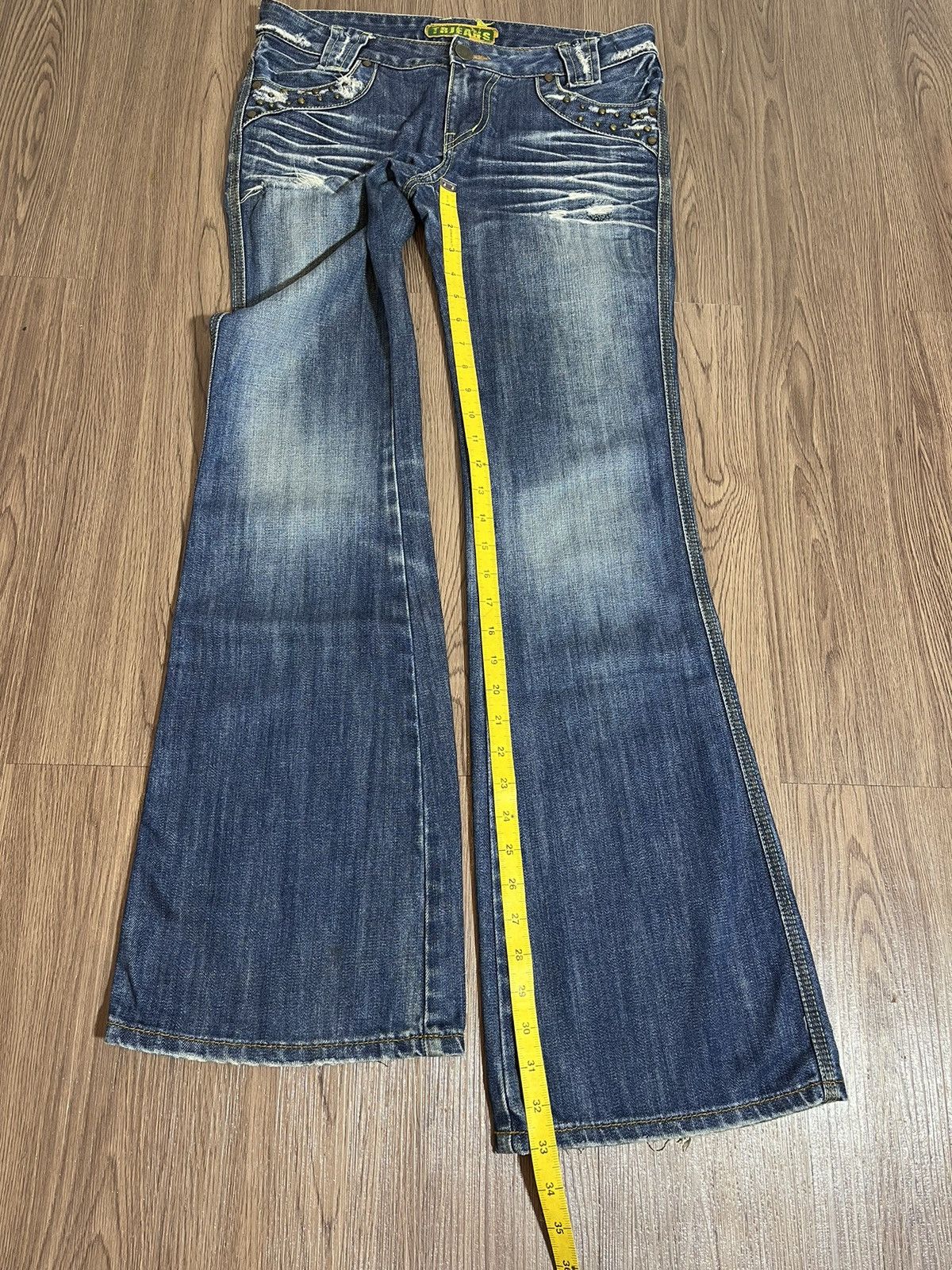GOSTAR DE FUGA × Japanese Brand Studded flare distressed washed denim Size US 32 / EU 48 - 17 Thumbnail