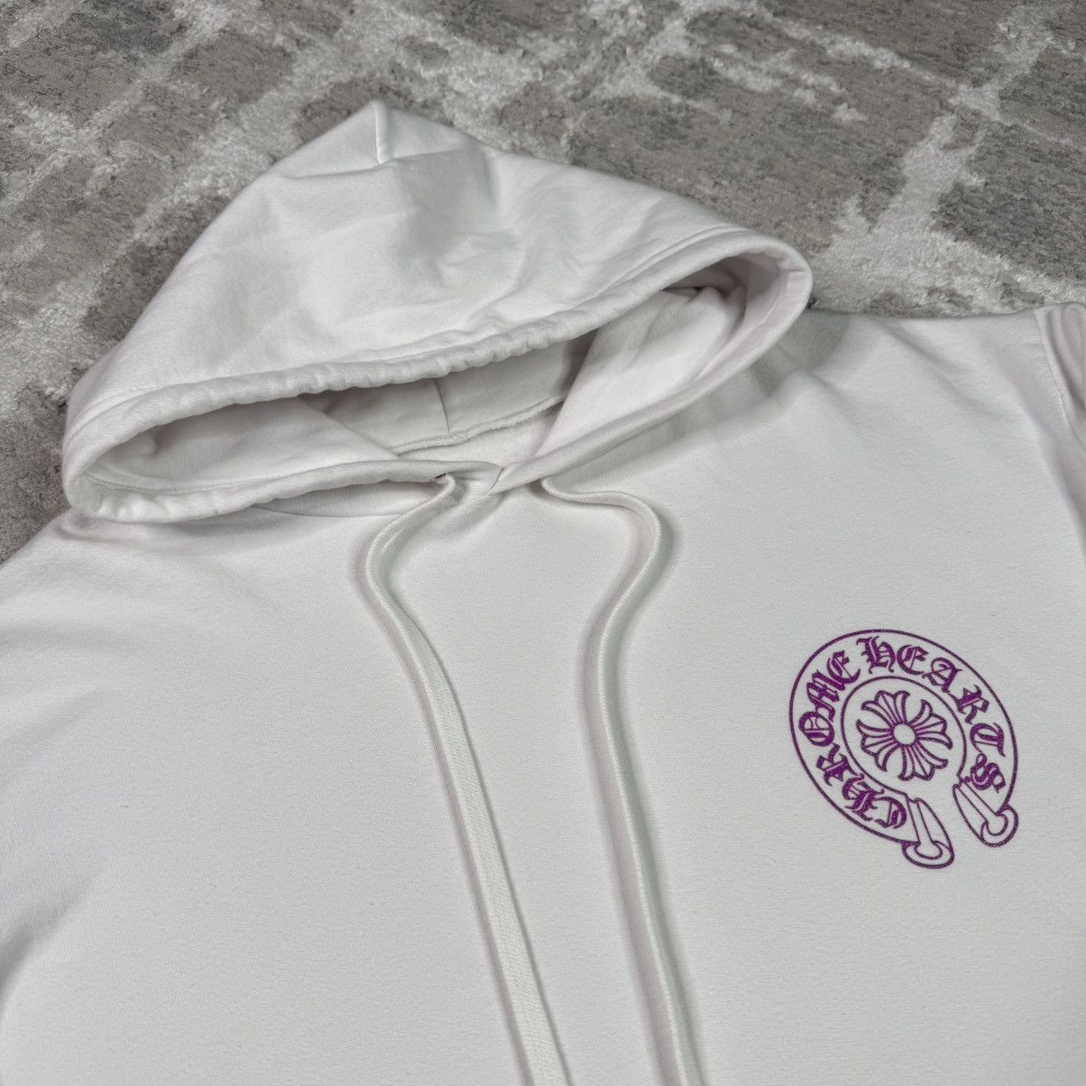 Chrome Hearts Purple glitter online exclusive horseshoe pullover hoodie Size US XXL / EU 58 / 5 - 14 Thumbnail