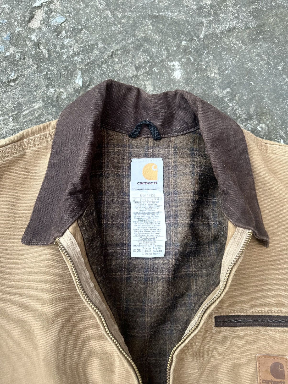 Carhartt Rare! Crazy Vintage Y2K Carhartt Detroit Jacket J97 CML Size US XL / EU 56 / 4 - 6 Thumbnail