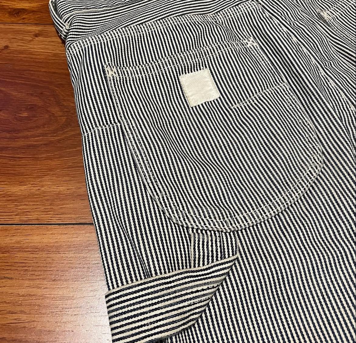Comme des Garcons AD2011 Ganryu Cdg Hickory Stripe Drop Crotch Painter Pants Size US 30 / EU 46 - 6 Thumbnail