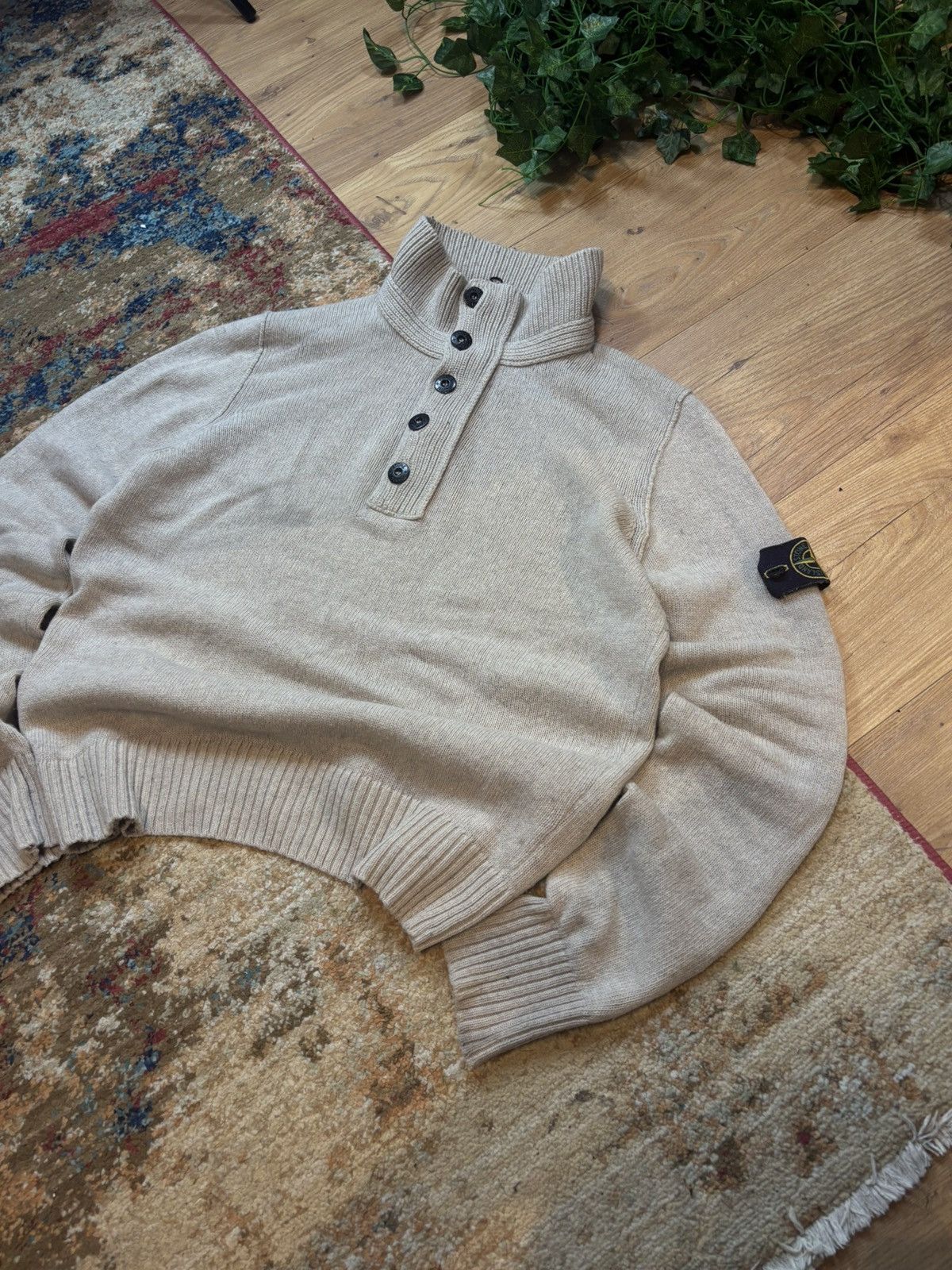 Stone Island 00s Stone Island Vintage Knitted Wool Sweater Indie Sleaze Size US M / EU 48-50 / 2 - 7 Thumbnail