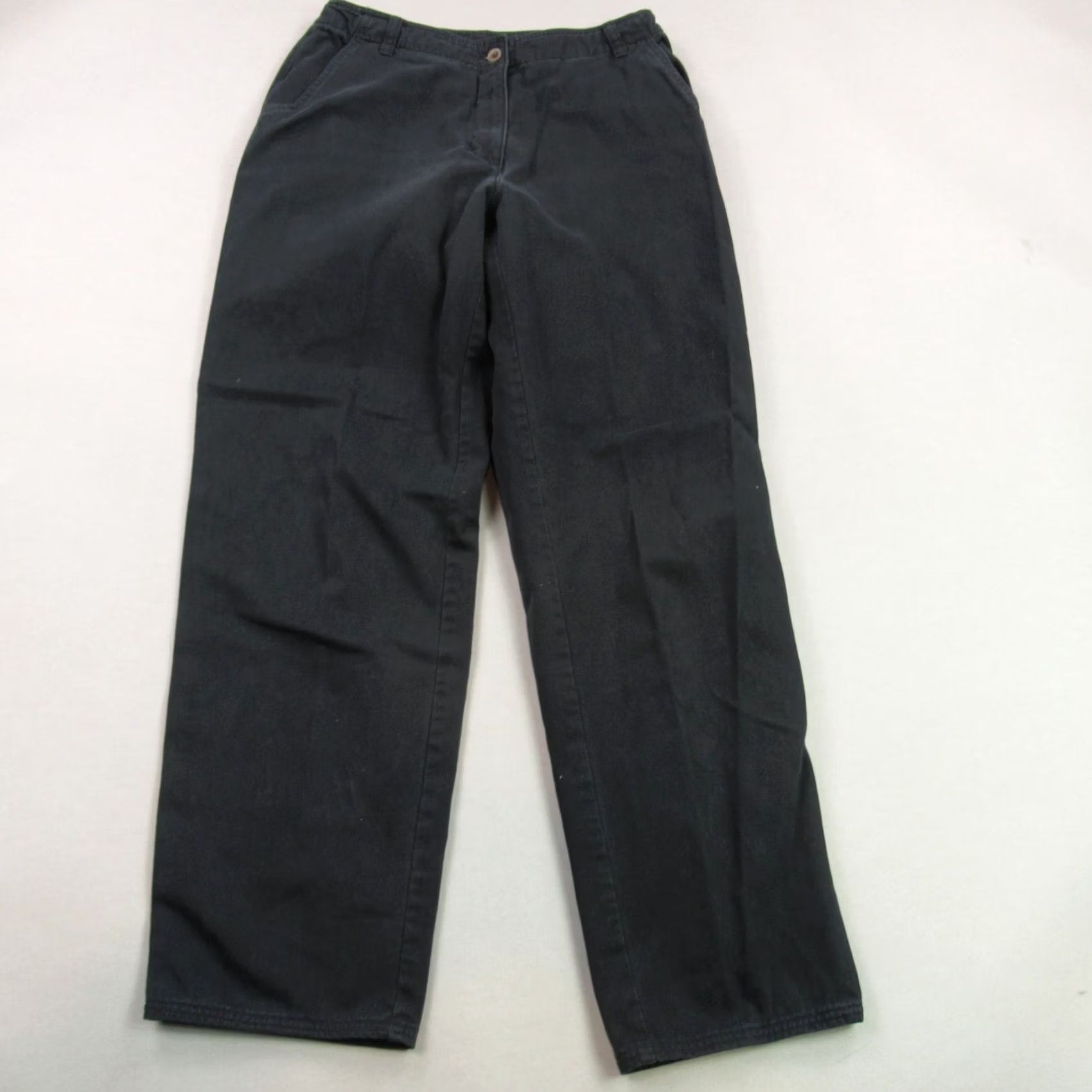 Vintage Woolrich Pants Women 10 Lightweight Straight Leg Chino Blue Shirt? Size 32" / US 10 / IT 46 - 2 Thumbnail