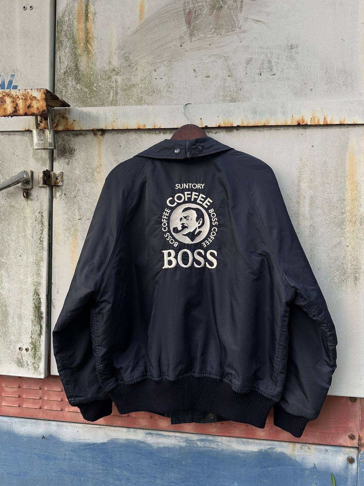 Vintage 👹Vintage Suntory Boss Coffee Bomber Jacket Size US L / EU 52-54 / 3 - 9 Thumbnail