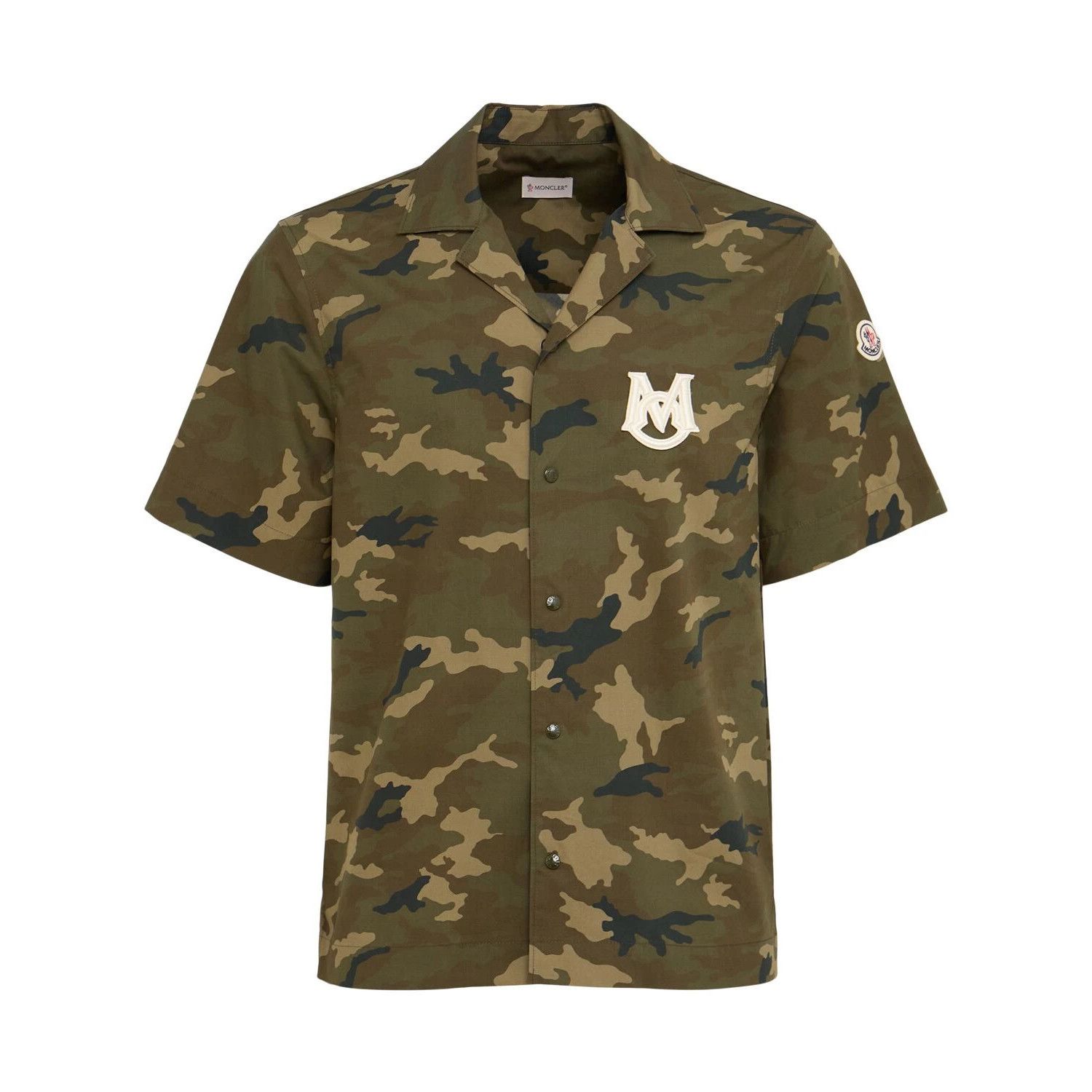 MONCLER $870 Green Cotton Shirt New (Men's size:L;)