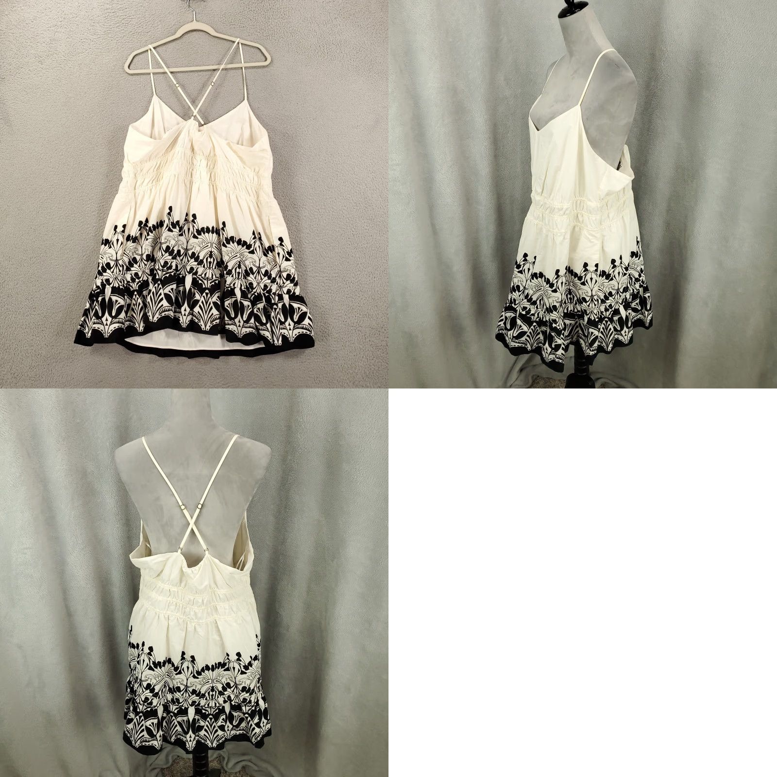 balmain white and black dress Girls Black and White Logo Knit Dress (Mini-Me) main image 1