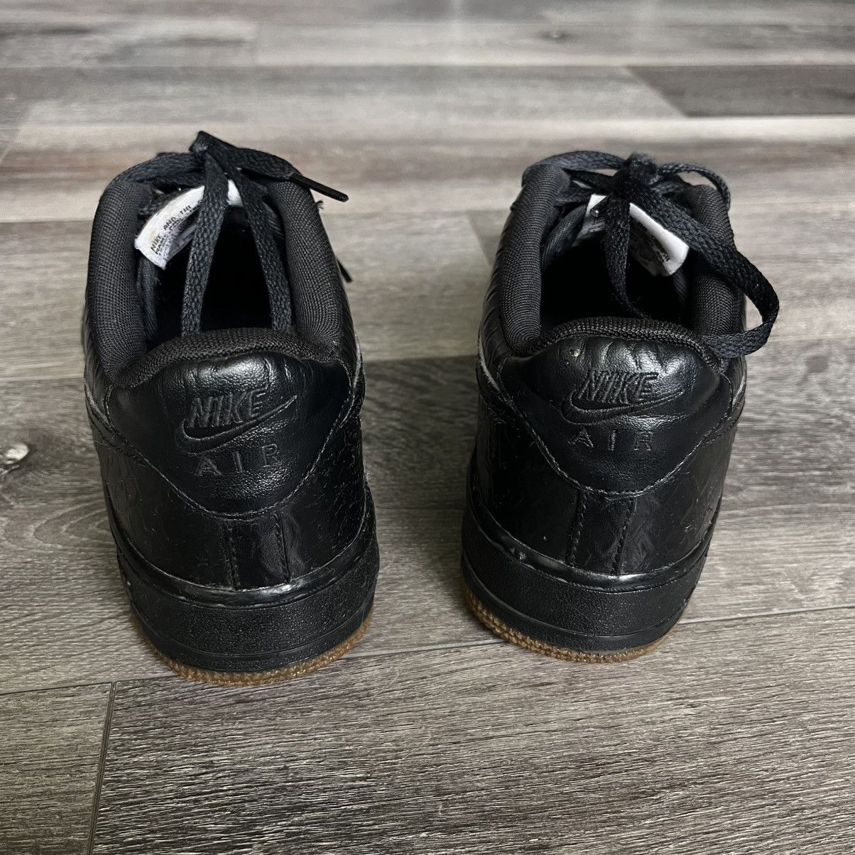 Nike Vintage Nike Air Force 1 BG Crocodile Leather Gum Low Shoes Size US 8.5 / IT 38.5 - 4 Thumbnail
