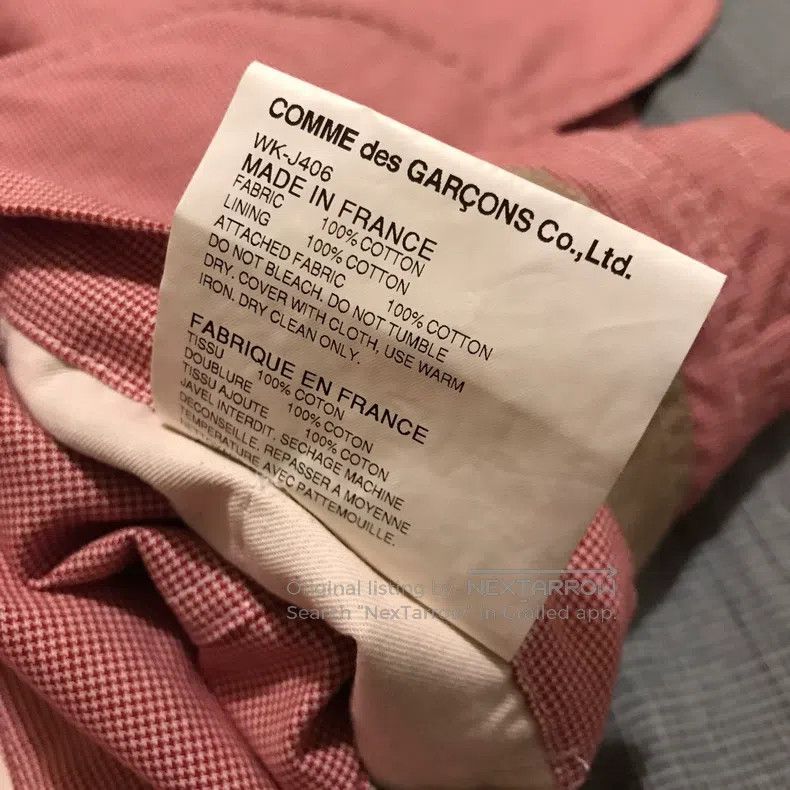 Comme des Garcons Comme Des Garcons Light Pink Work Blazer Size S / US 4 / IT 40 - 9 Thumbnail