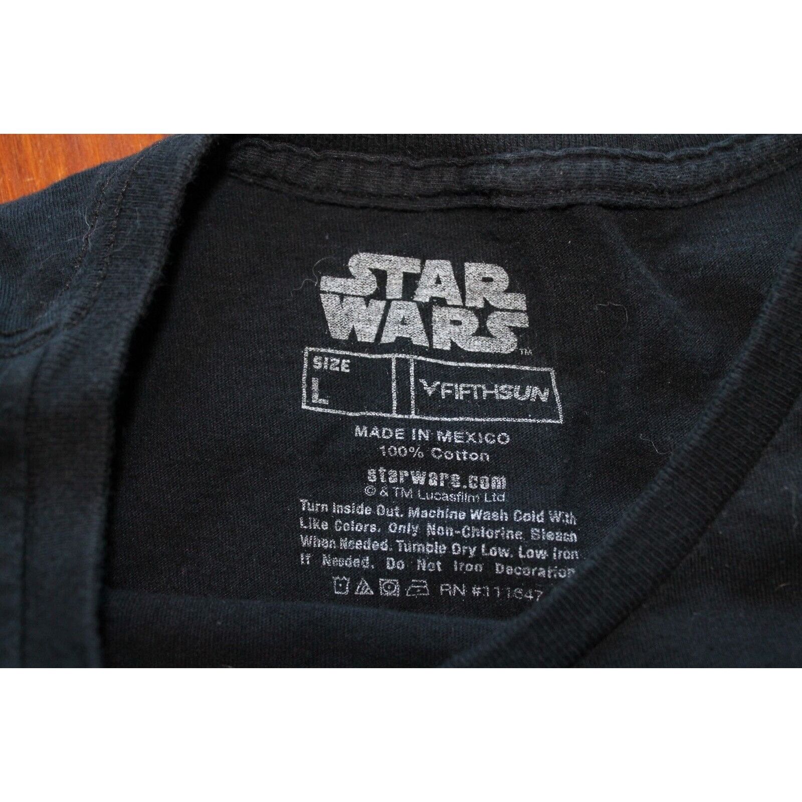 Star Wars Star Wars Tee Men's Sz Large Black Darth Vader Stained Glass Size US L / EU 52-54 / 3 - 3 Thumbnail