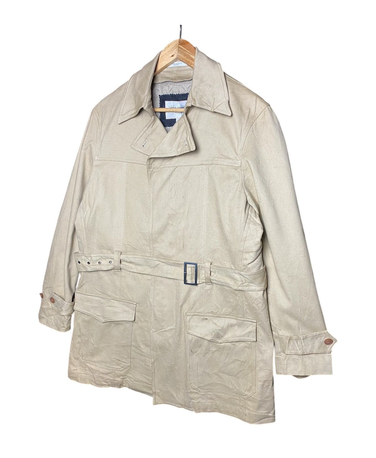 Kansai Yamamoto Vintage Kansai Yamamoto Homme Trench Coat Size US M / EU 48-50 / 2 - 3 Thumbnail