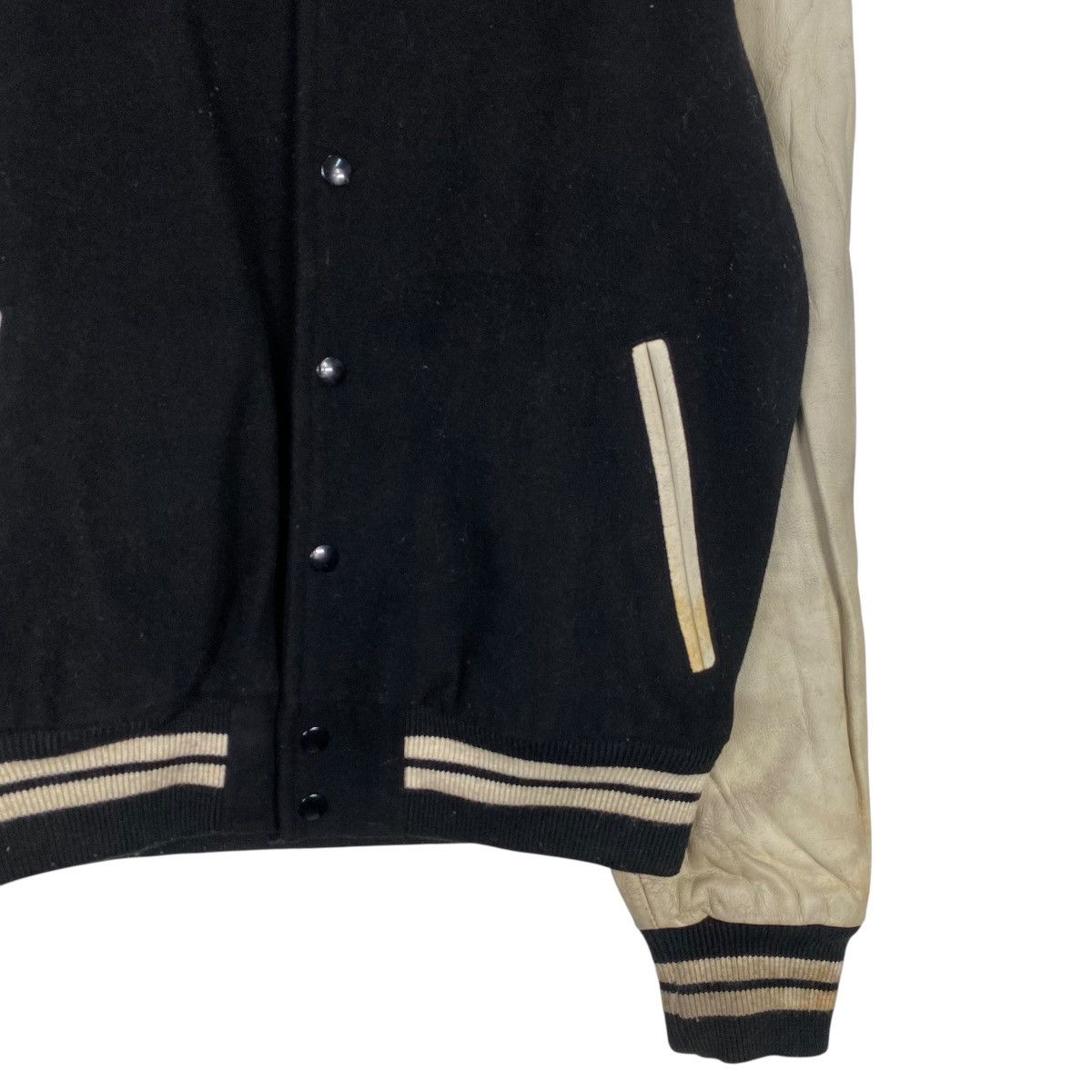 Japanese Brand J-1 varsity jacket leather sleeve Size US M / EU 48-50 / 2 - 4 Thumbnail