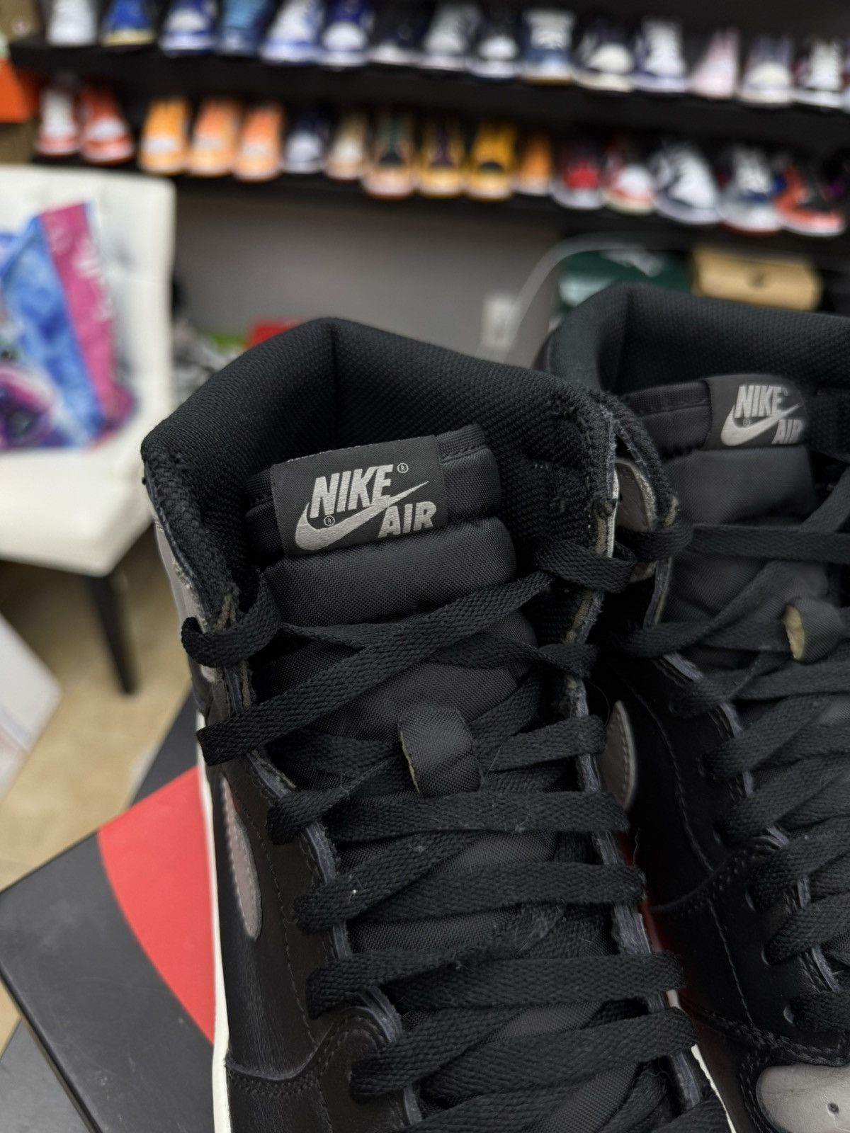 Jordan Brand Jordan 1 High Shadow OG (2018) Size 11 Pre Owned 🧼 Size US 11 / EU 44 - 9 Thumbnail