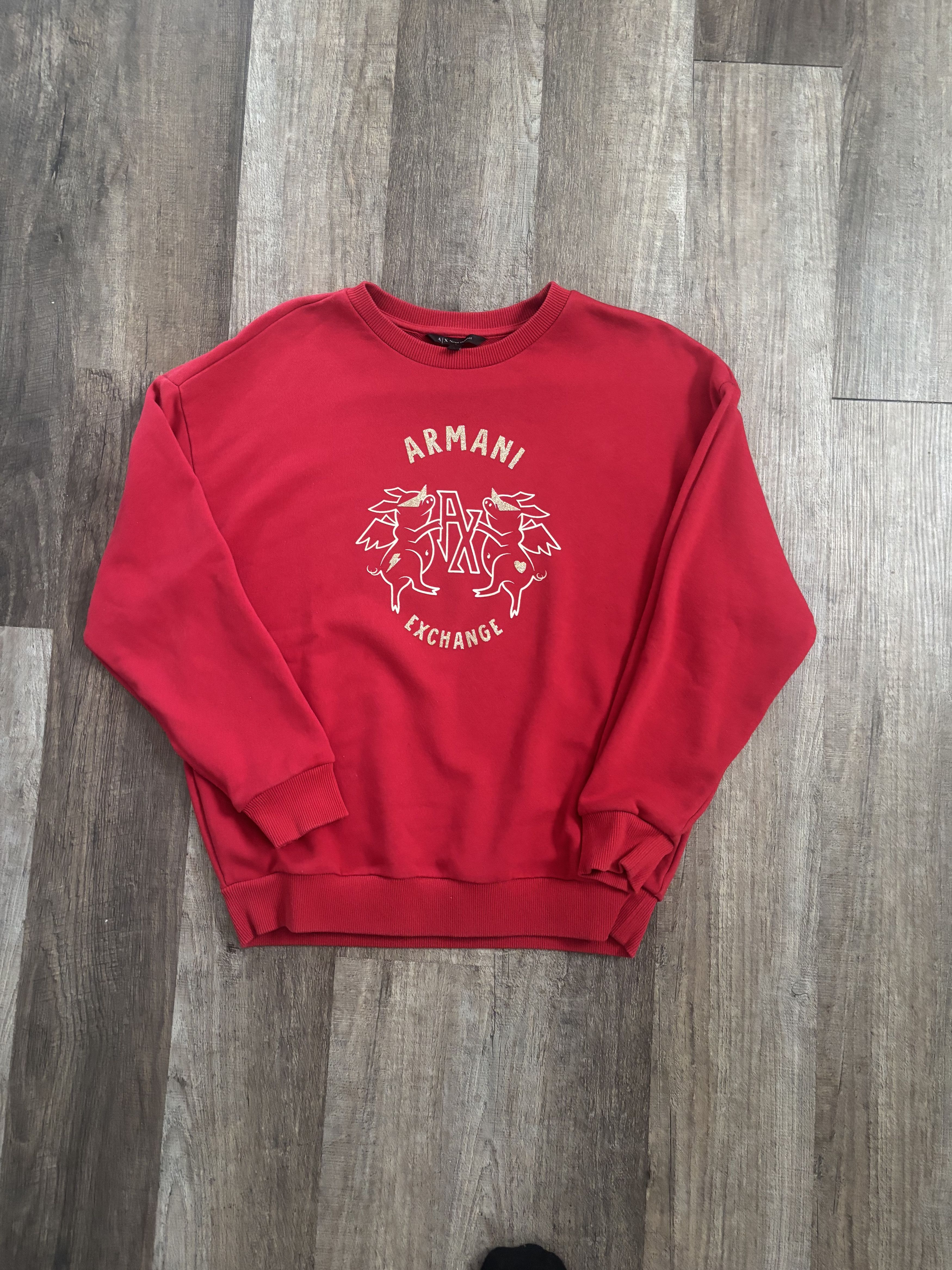 Armani Exchange Armani Exchange Flying Pigs Crewneck / Sweatshirt Size US S / EU 44-46 / 1 - 1 Thumbnail