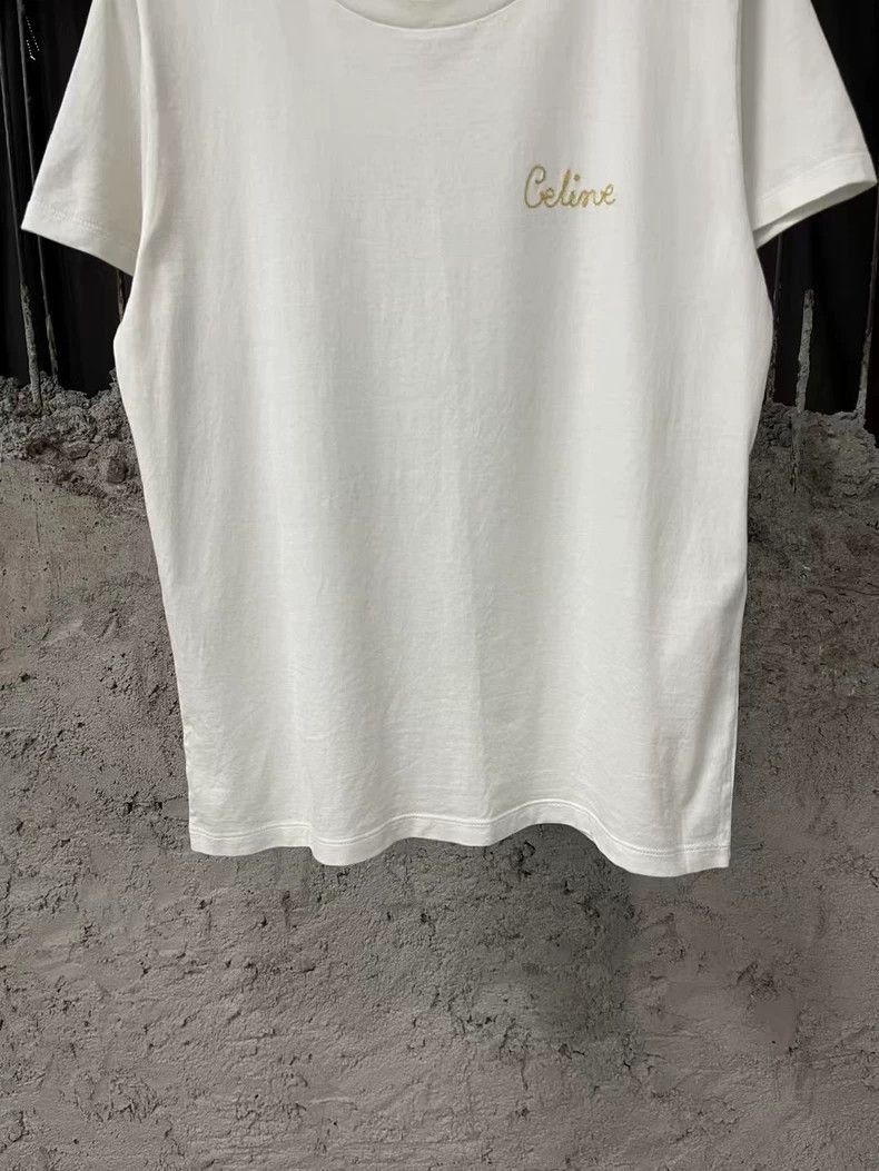Celine Celine Short Sleeve TShirt with Gold Details Size US M / EU 48-50 / 2 - 4 Thumbnail