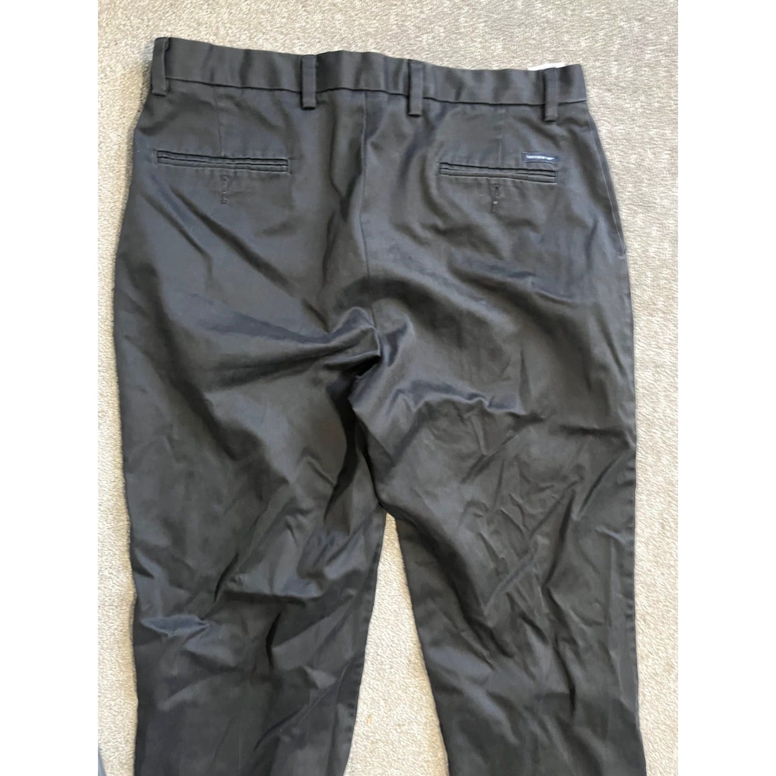 Dockers DOCKERS Flat Front D3 Mens Pants 36x34 Black Chino Size US 36 / EU 52 - 2 Thumbnail