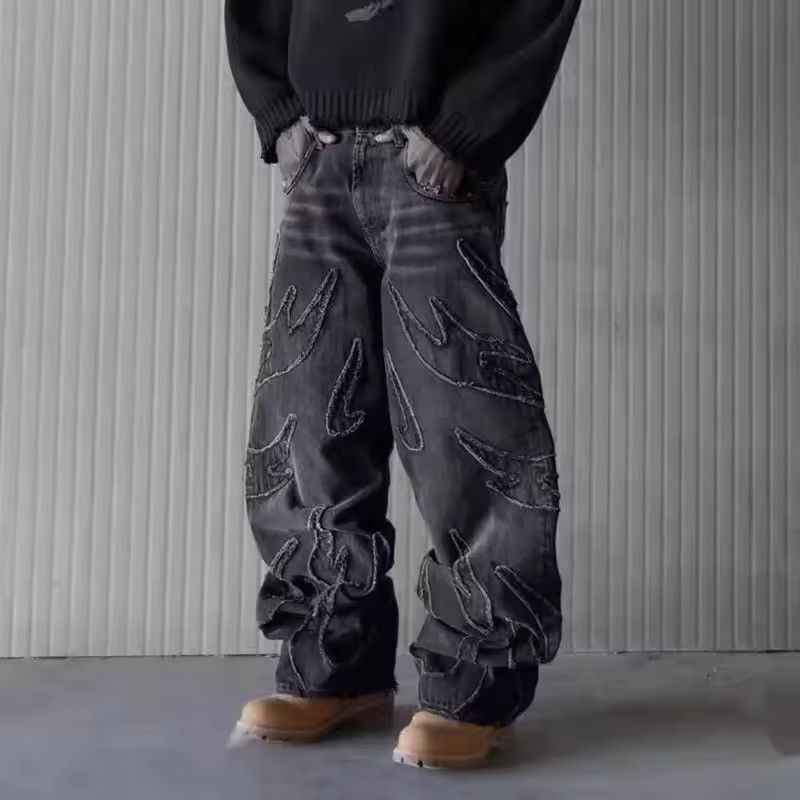 Jean Hip Hop Baggy Jeans Men's Street Fashion Size US 29 - 2 Thumbnail