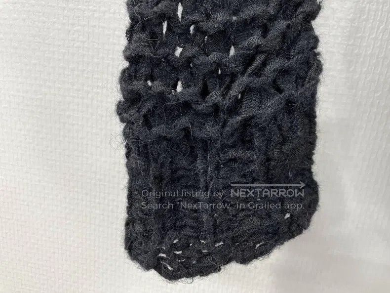 Helmut Lang Helmut Lang Mesh Knit Asymmetric Tight Knit Sweater Size S / US 4 / IT 40 - 5 Thumbnail
