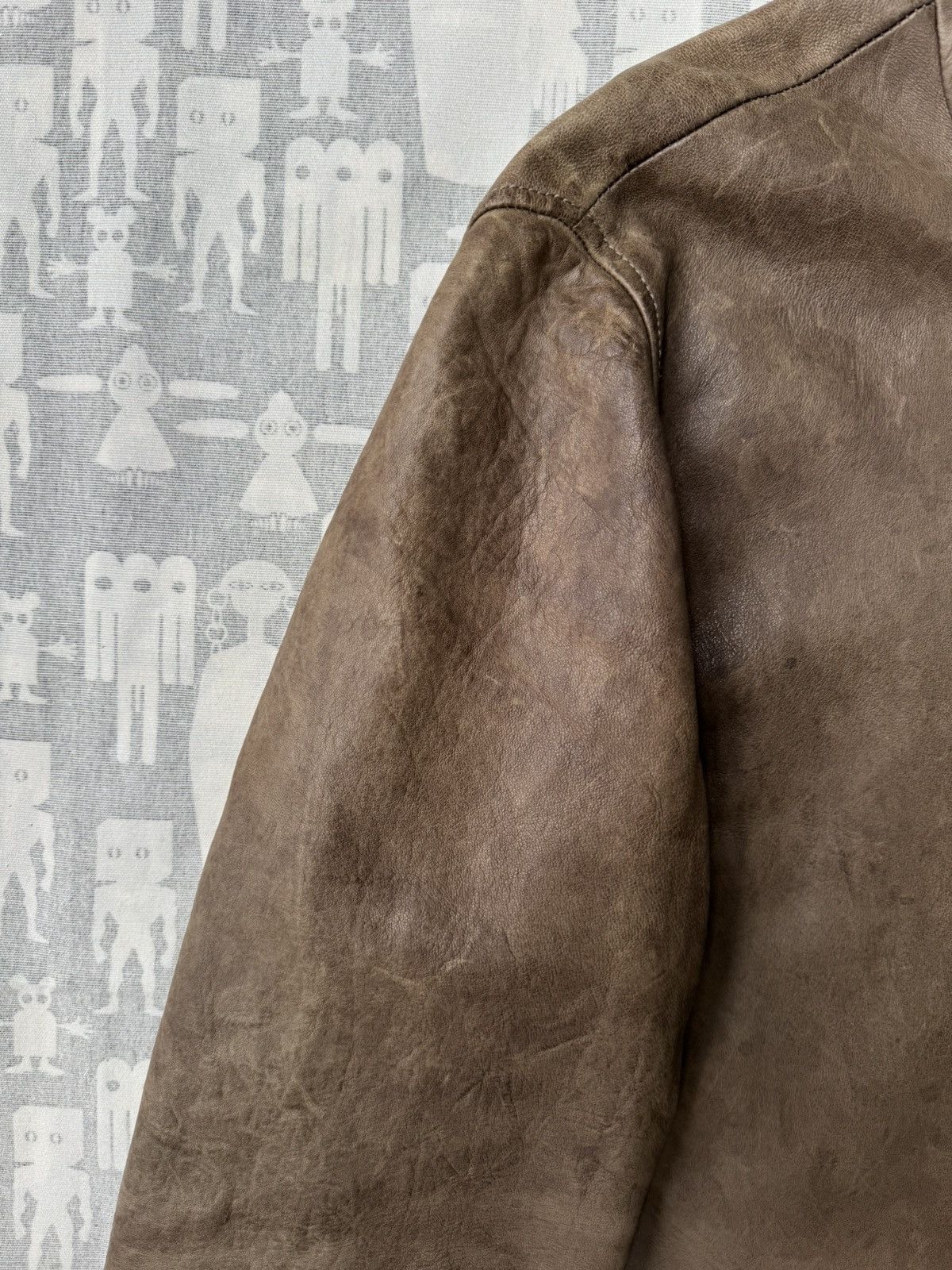 Rick Owens Rick Owens AW07 Hammered Lamb Hooded Leather Jacket Size US L / EU 52-54 / 3 - 4 Thumbnail