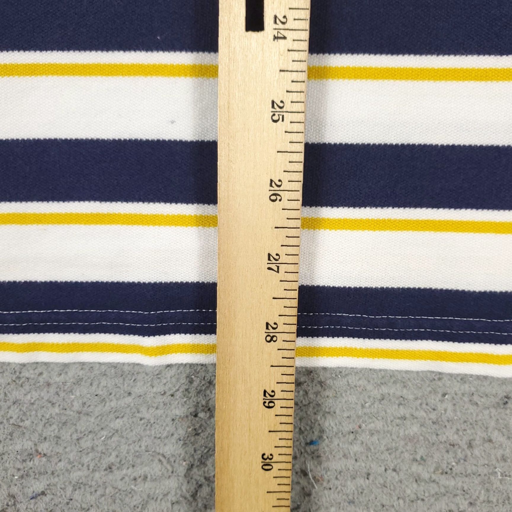Puma PUMA Polo Shirt Adult Large Blue Striped Cotton Short Sleeve Mens Size US L / EU 52-54 / 3 - 6 Thumbnail