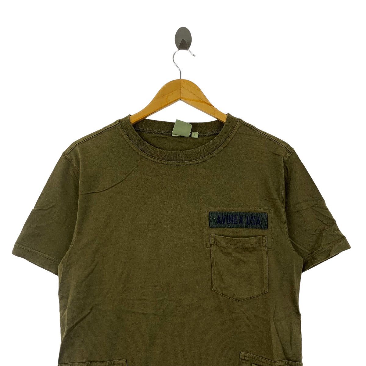 Avirex Vintage AVIREX USA NAVY Department Pocket Tee Shirt Military Size US L / EU 52-54 / 3 - 2 Thumbnail