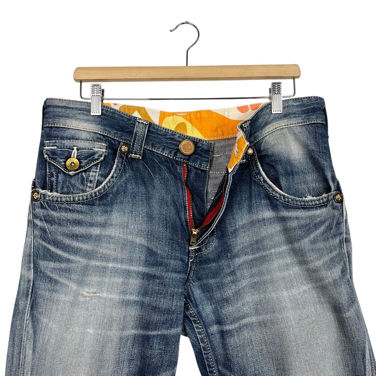 Edwin Vintage Edwin Blue Trip Denim Jeans Size US 34 / EU 50 - 14 Thumbnail