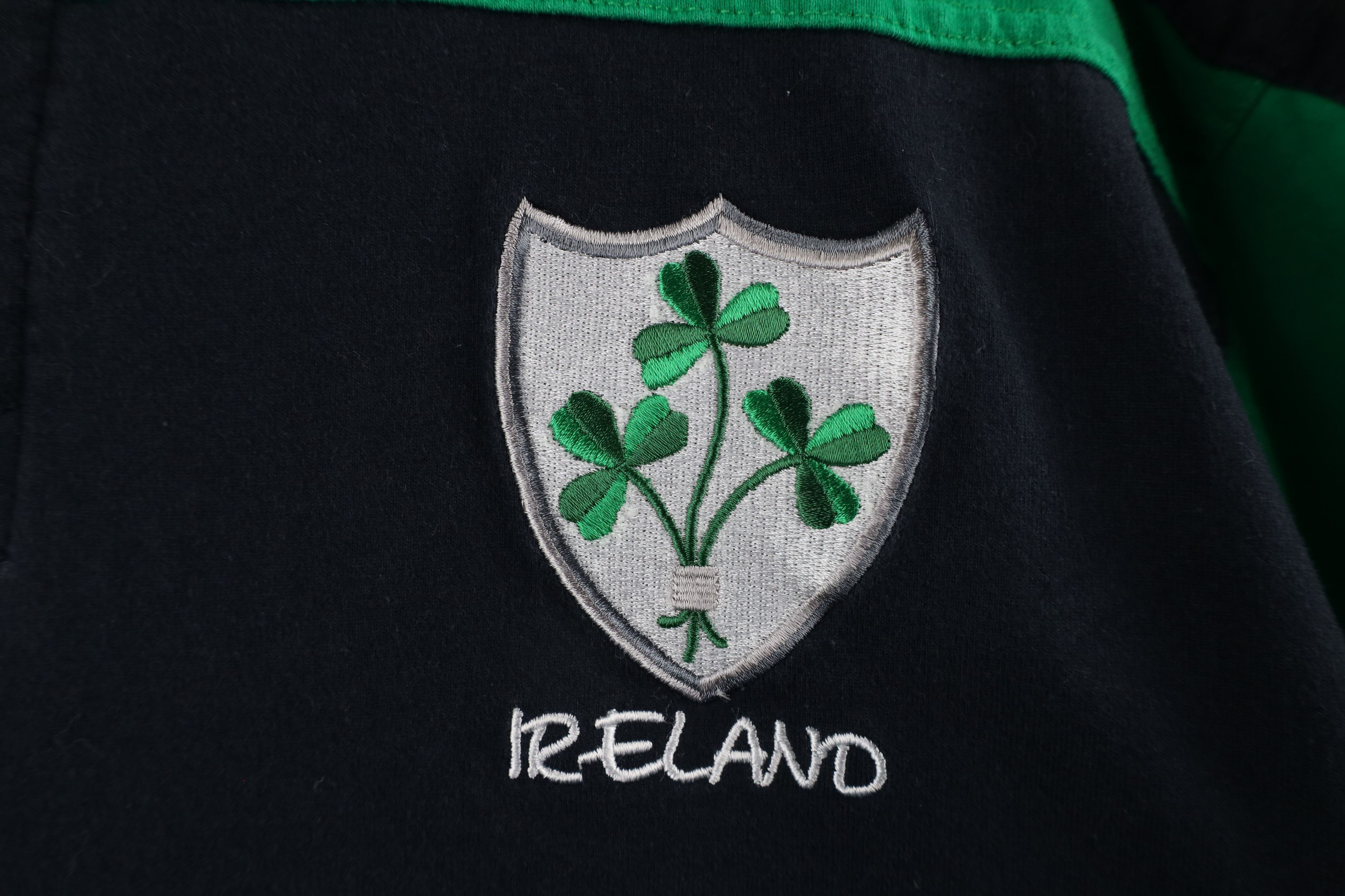 Vintage Vintage Ireland Rugby Long Sleeve Striped Rugby Jersey Polo Size US L / EU 52-54 / 3 - 4 Thumbnail