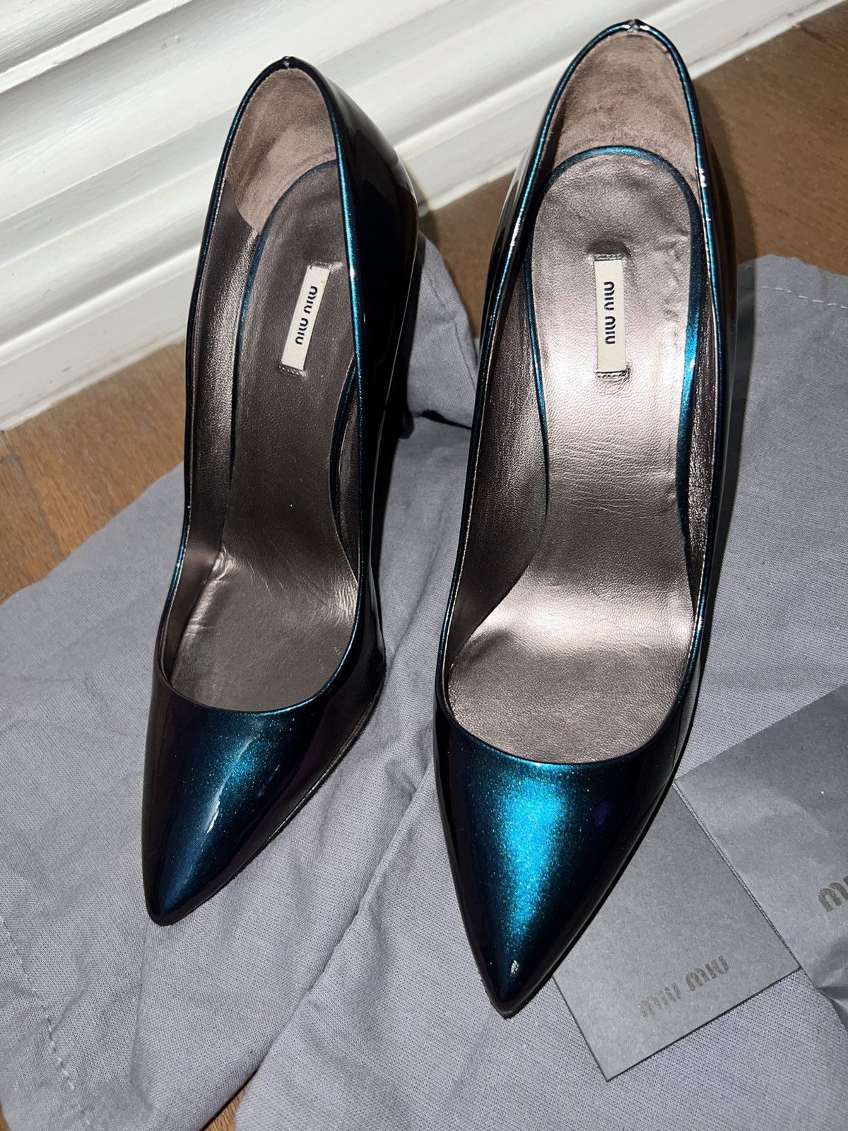 Miu Miu leather shoes miu miu Size US 4 / IT 34 - 3 Thumbnail