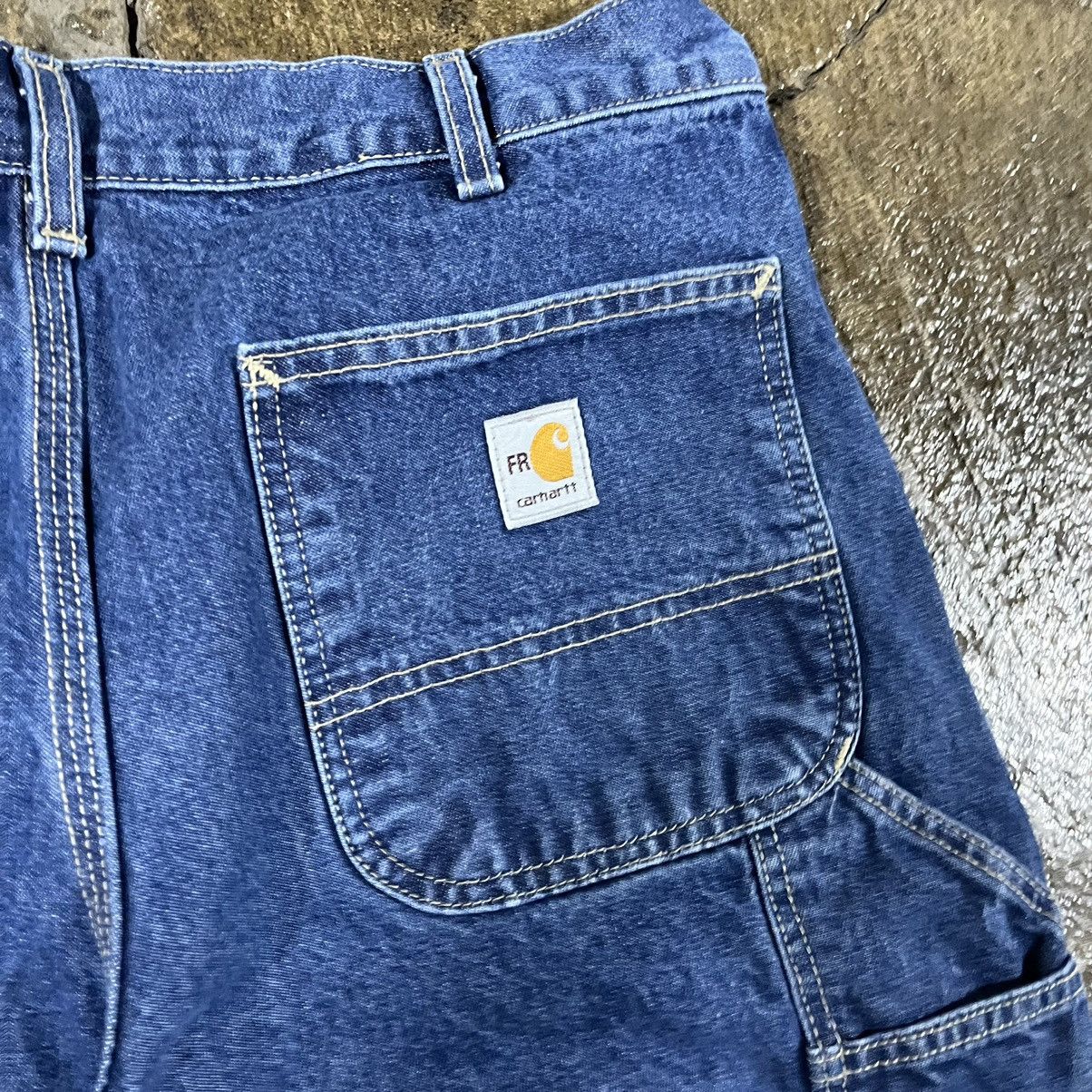 Carhartt × Vintage Crazy Vintage Carhartt Carpenter Jeans Baggy Workwear Skater Size US 33 - 5 Thumbnail