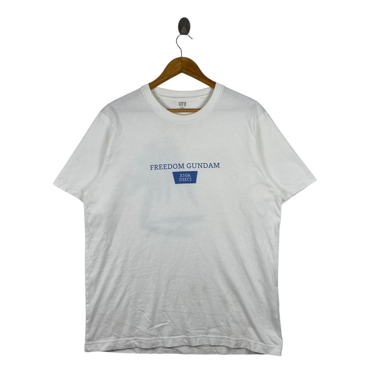 Uniqlo GUNDAM MOBILE SUIT x UNIQLO Freedom Anime Tee Shirt Top Size US XL / EU 56 / 4 - 2 Thumbnail