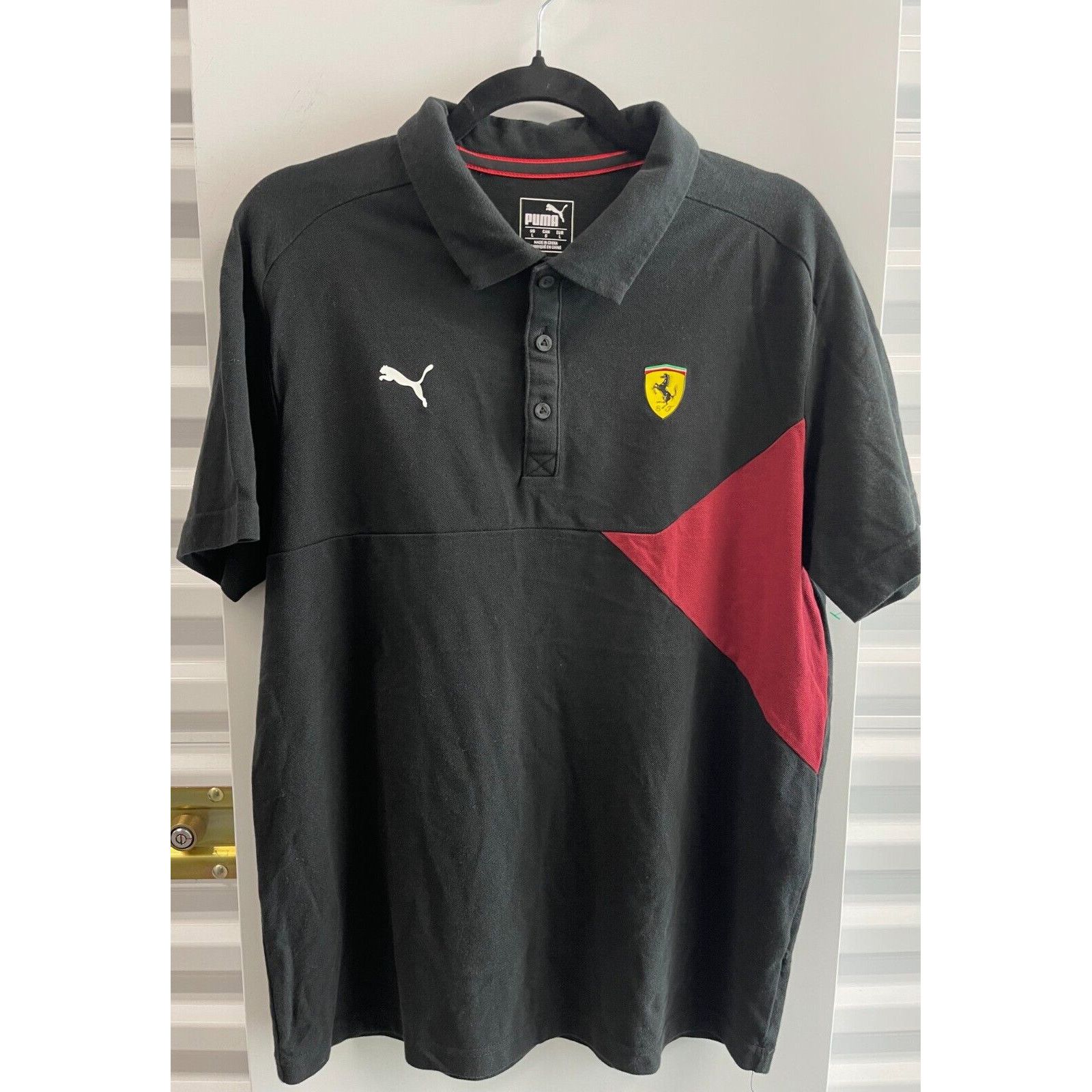 Puma PUMA FERRARI F1 RACING POLO SHORT SLEEVE BUTTON SHIRT SZ LAR Size US L / EU 52-54 / 3 - 1 Thumbnail