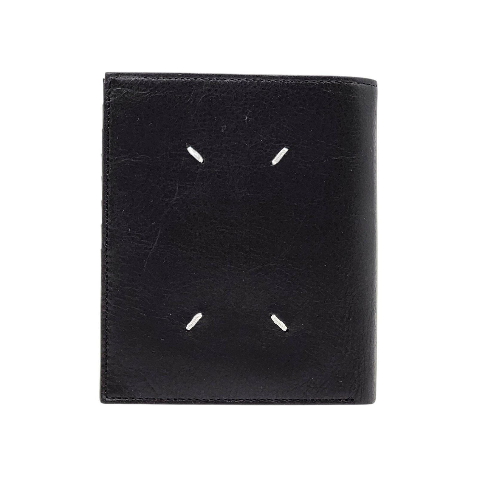 Maison Margiela Line 11 Leather Bifold Wallet Black - New Size ONE SIZE - 1 Thumbnail