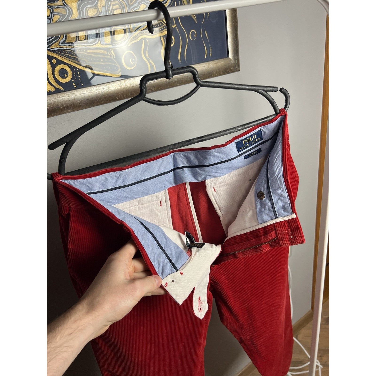 Polo Ralph Lauren MINT! Polo Ralph Lauren Red Corduroy Classic Fit Chino Pants Size US 33 - 11 Thumbnail