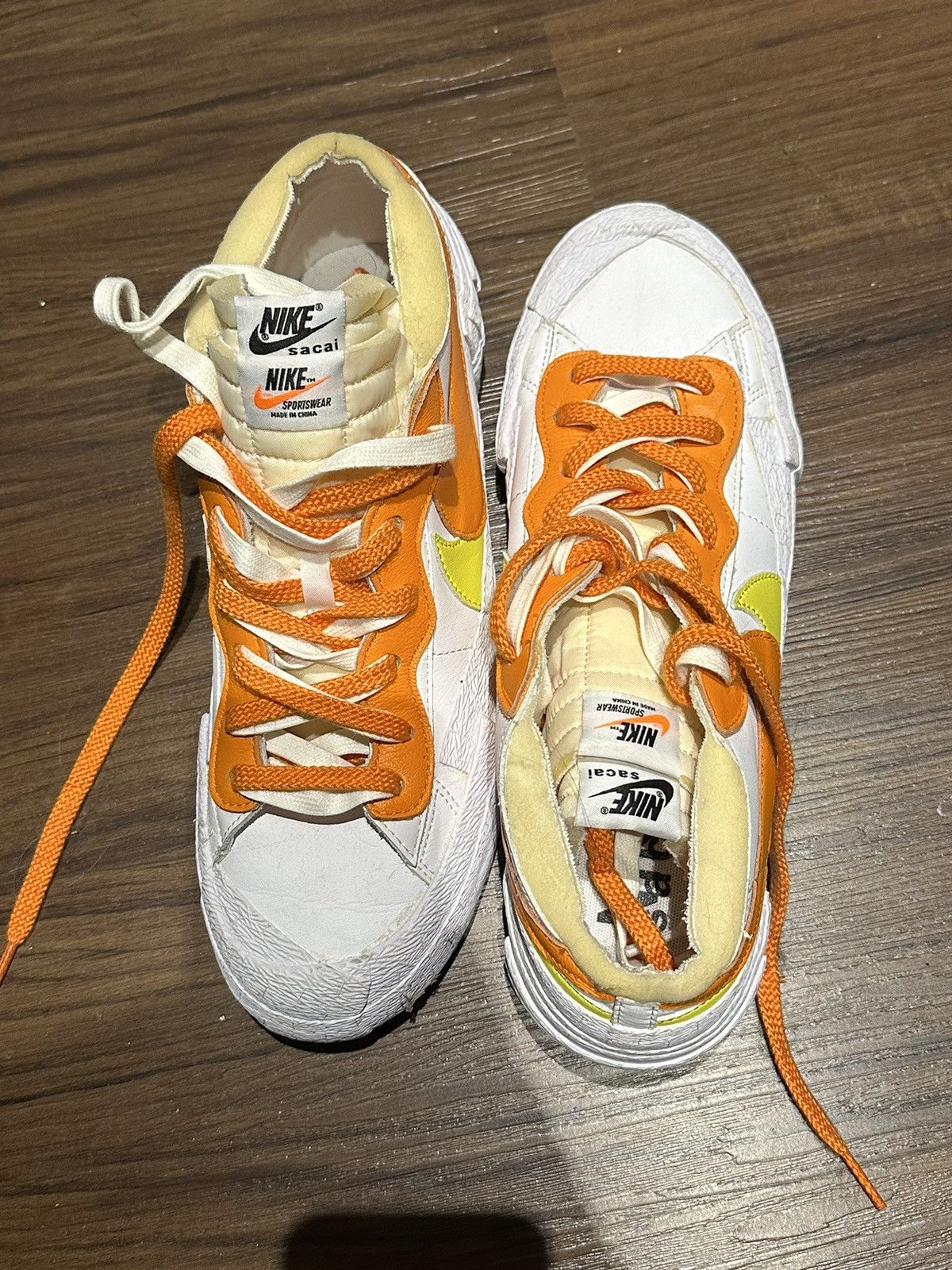 Nike sacai blazer yellow online