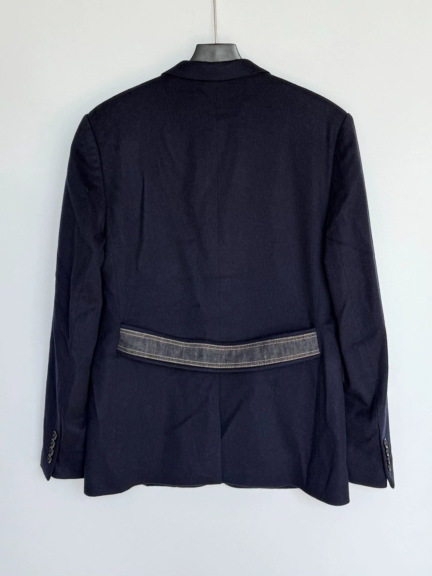 Dior Dior 100% Camel Hair Navy Blazer 48 Size 48S - 4 Thumbnail