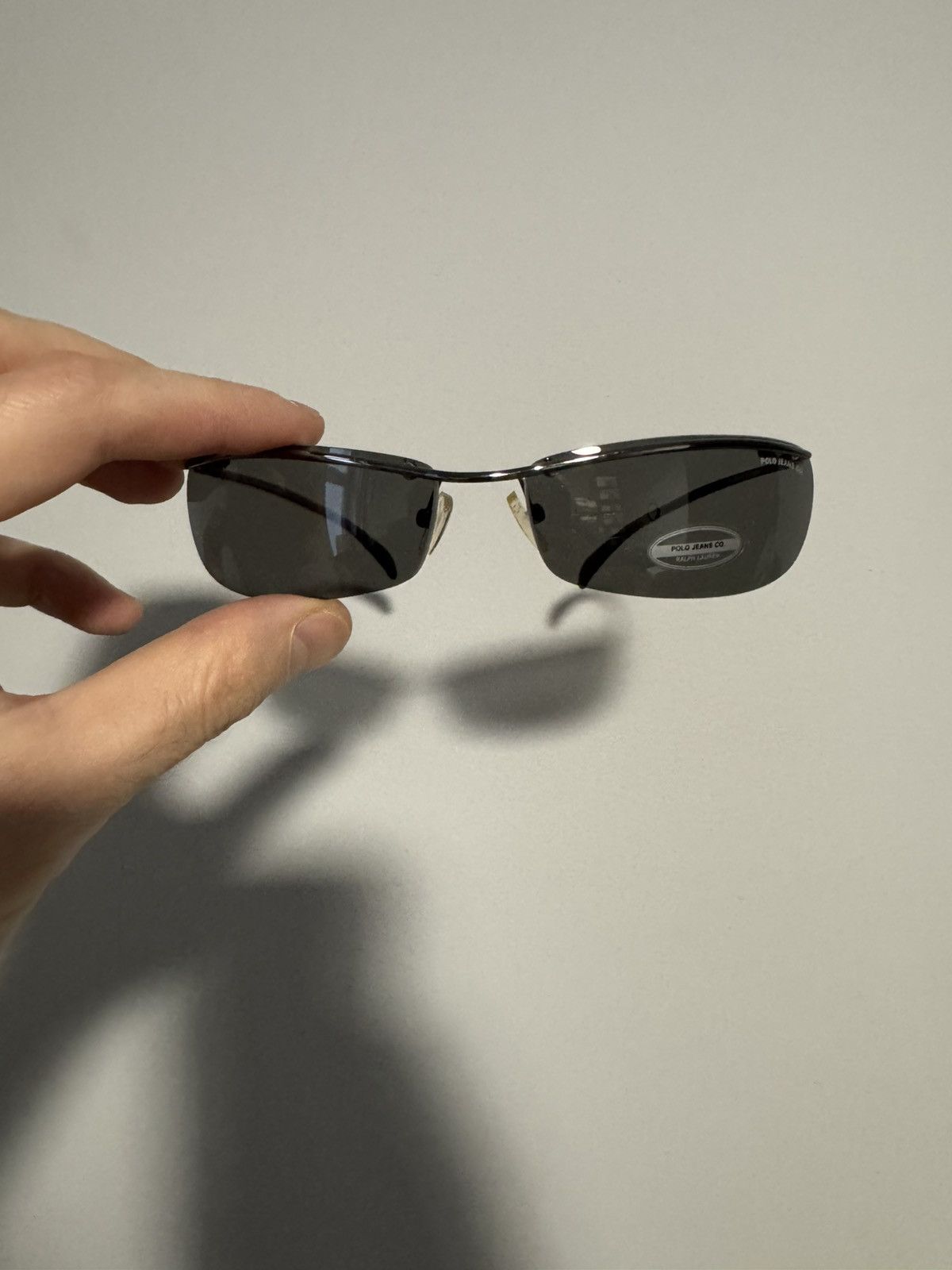 Ralph Lauren Ralph Lauren Polo Jeans CO. '90s Black Rimless Sunglasses Size ONE SIZE - 5 Thumbnail