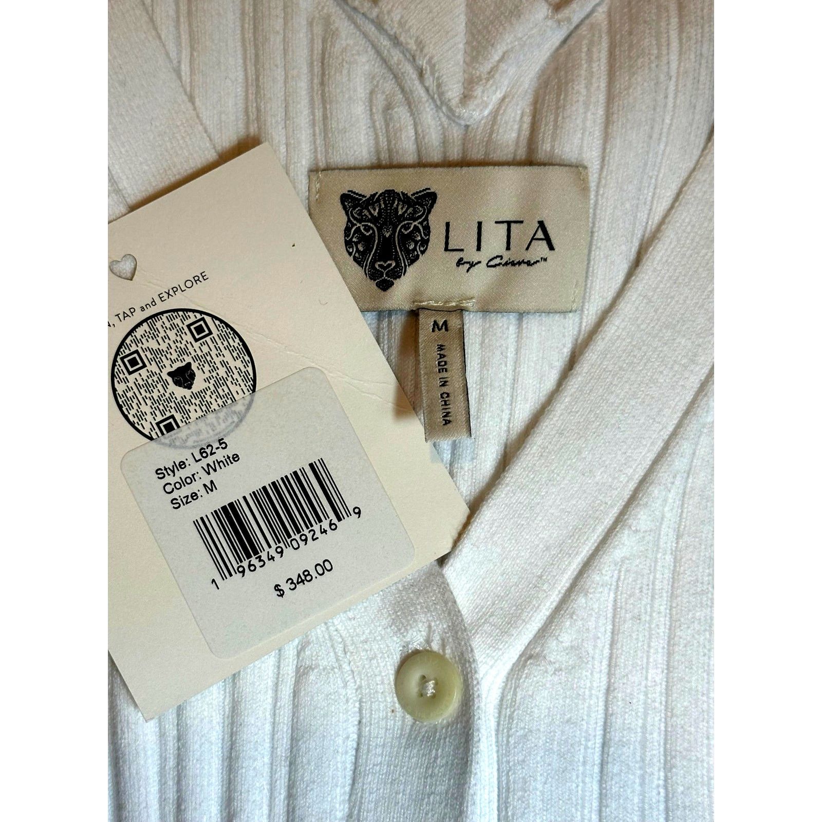 Other LITA By Ciara Rib Cardigan Button Front Midi Dress White M Size M / US 6-8 / IT 42-44 - 17 Thumbnail