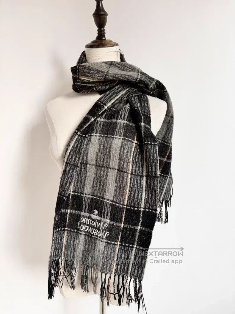 Vivienne Westwood Vivienne Westwood Letter embroidery gray and black silver Size ONE SIZE - 4 Thumbnail